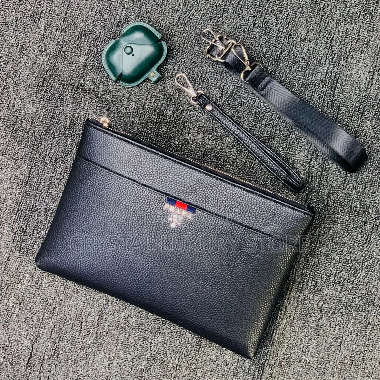 Versace Quality Luxury Men Genuine Leather Purse