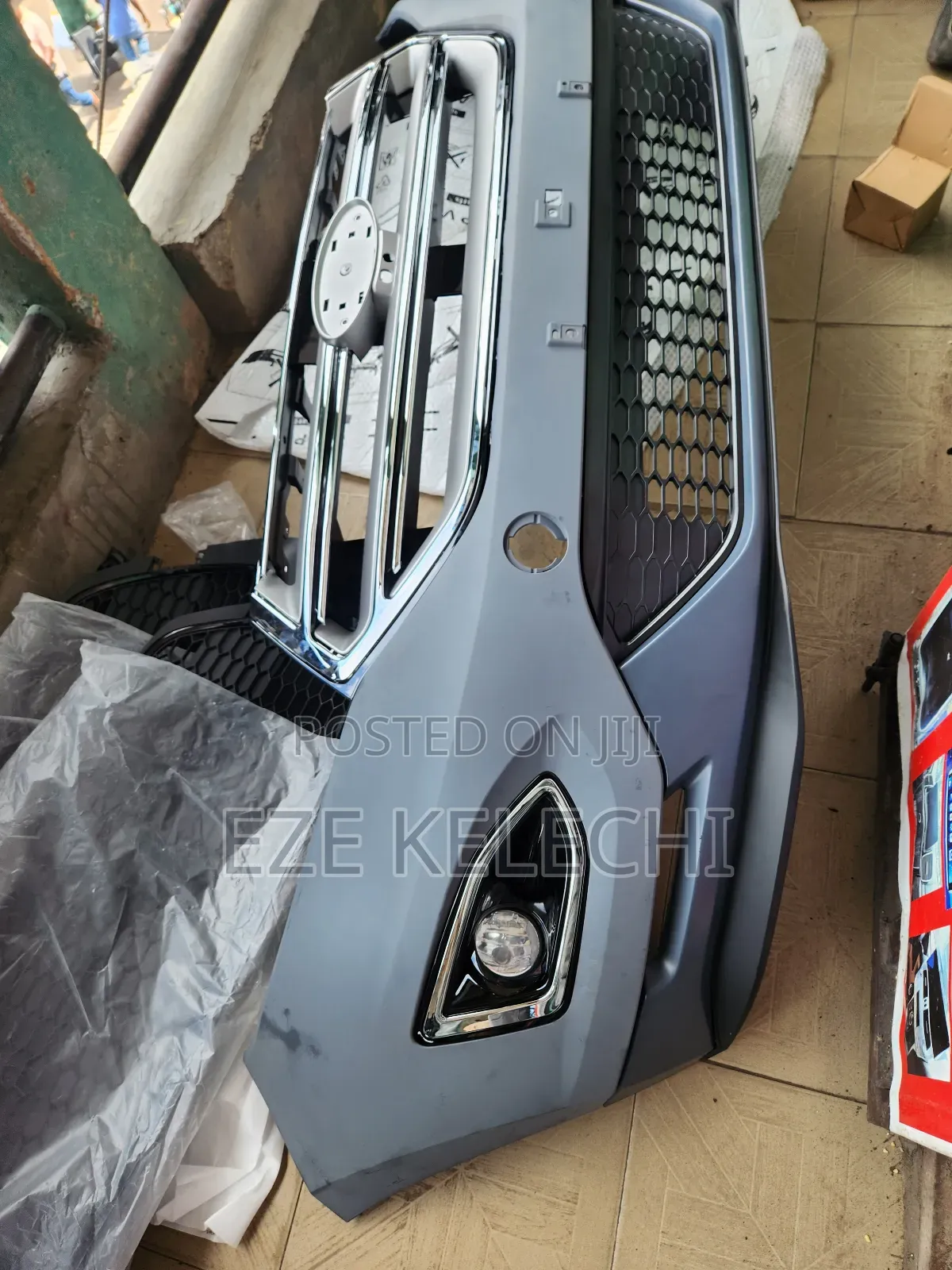 Complete Bumper Ford Edge With Grille Camera Hole 2015-2019
