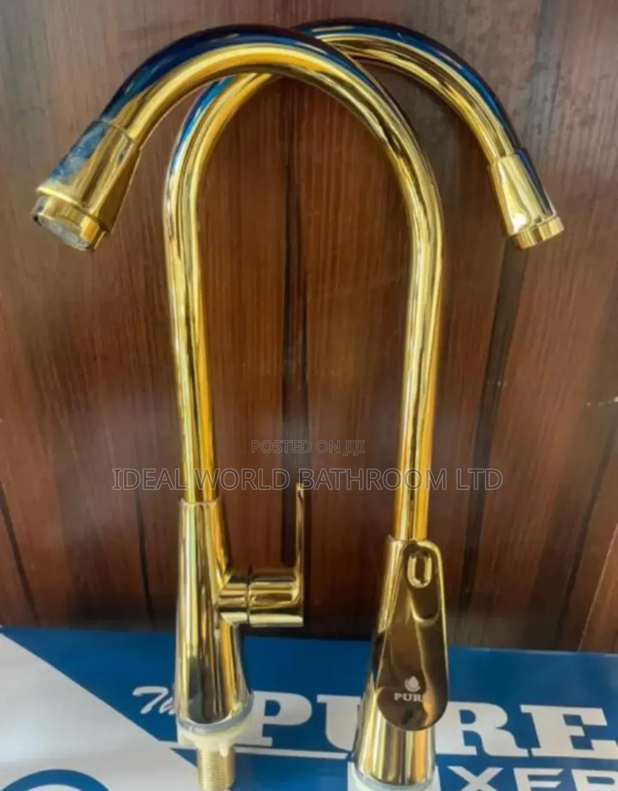 Gold Long Sink Mixer Tap