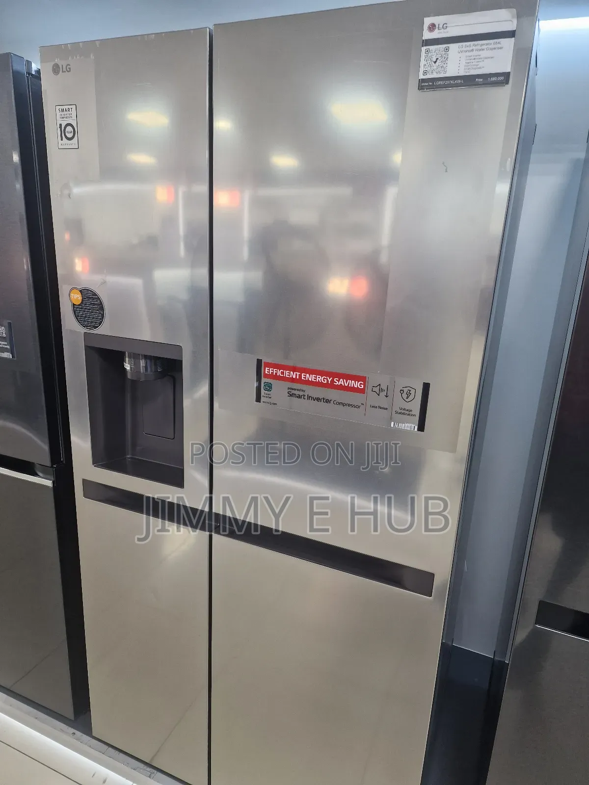 Lg 674l Side by Side Refrigerator Ref 257 KLKW-L