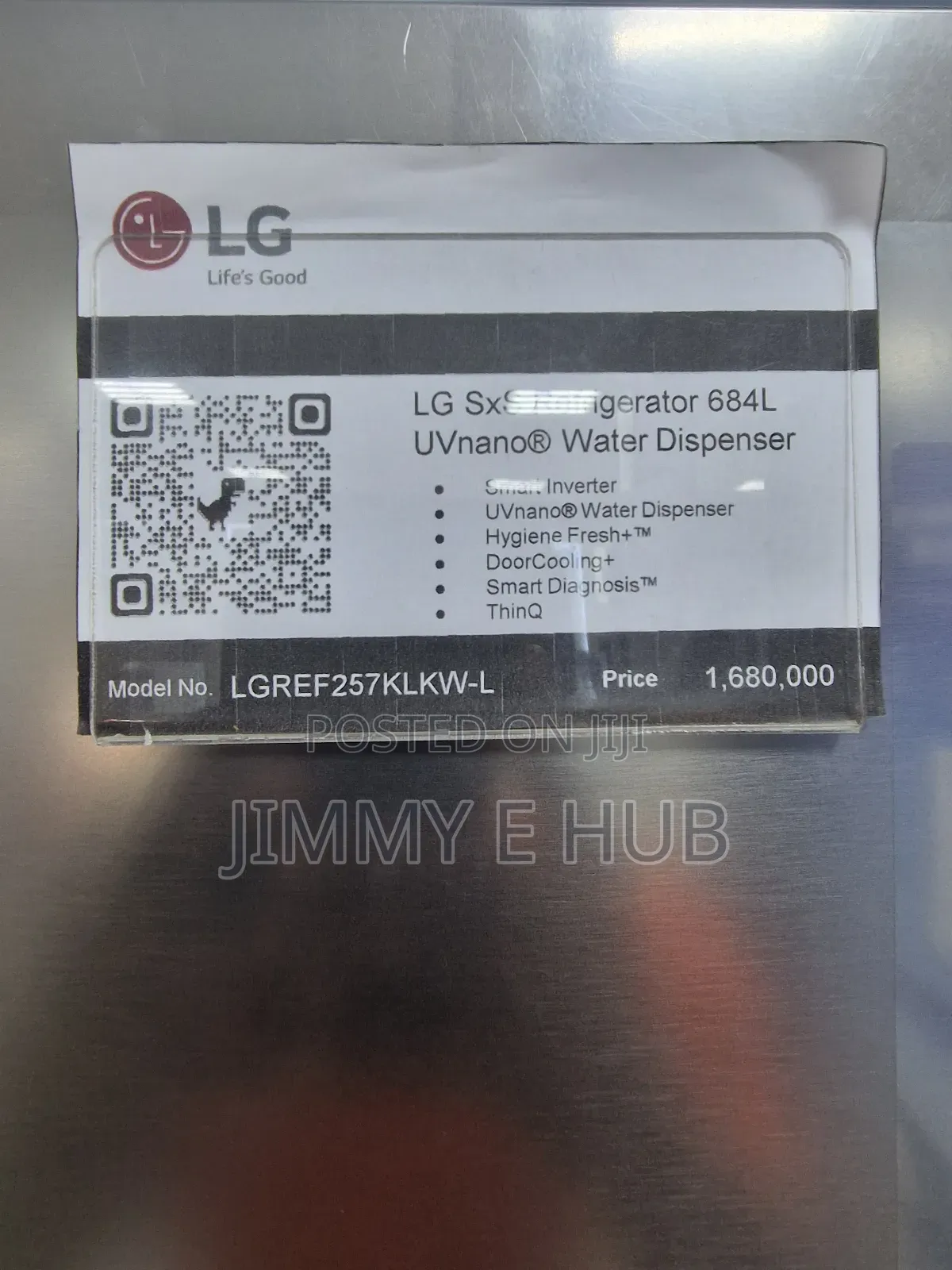 Lg 674l Side by Side Refrigerator Ref 257 KLKW-L