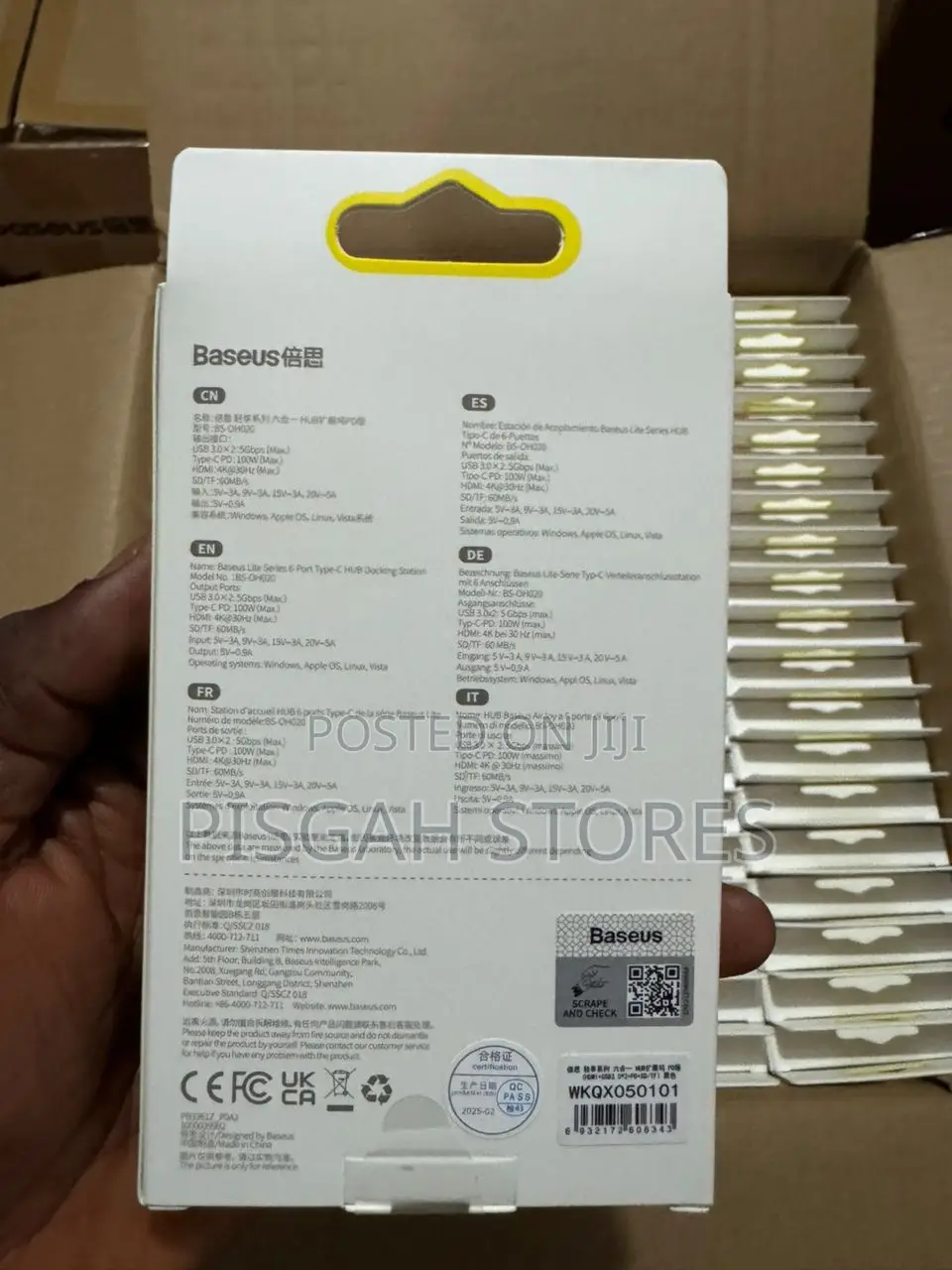 Baseus Baseus Design Award Airjoy 6-Port Type-C Hub Adapter