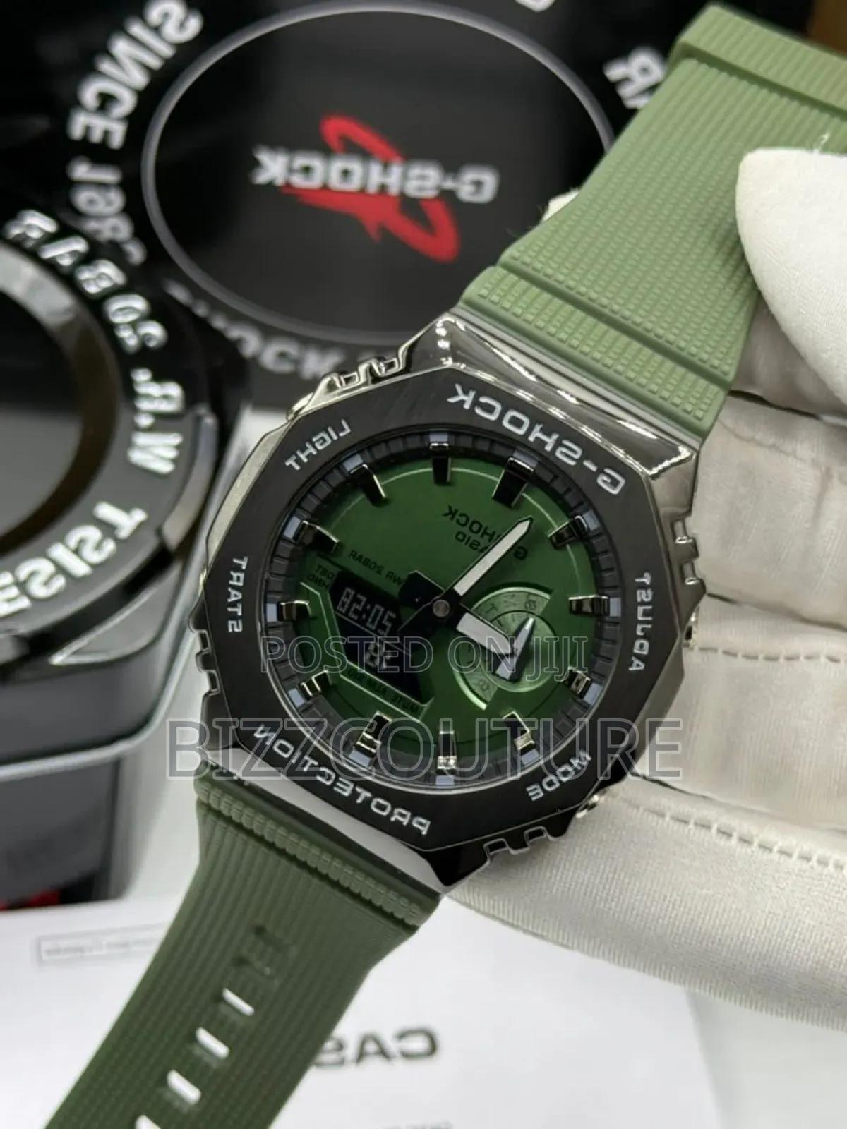 Original G-Shock Green Rubber Strap Quartz Watch