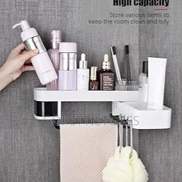 Bathroom Storage Rotating Shelf