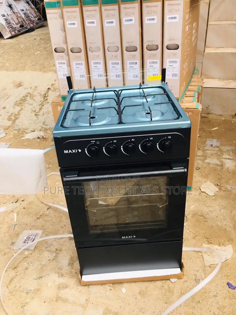 New Maxi 50/50 Black Gas Cooker With Oven and I