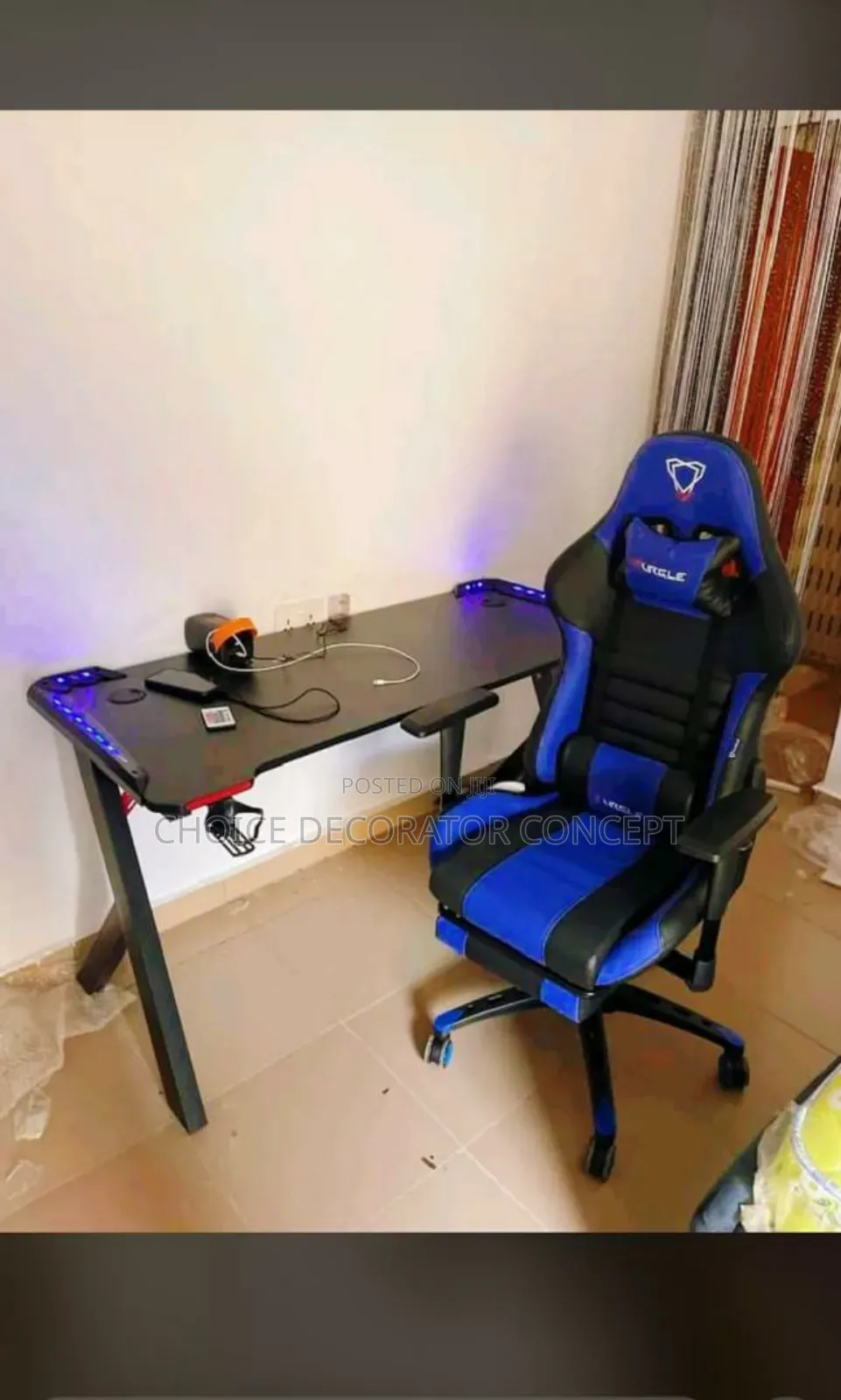 Gaming Desk Ergonomic Chair Combo