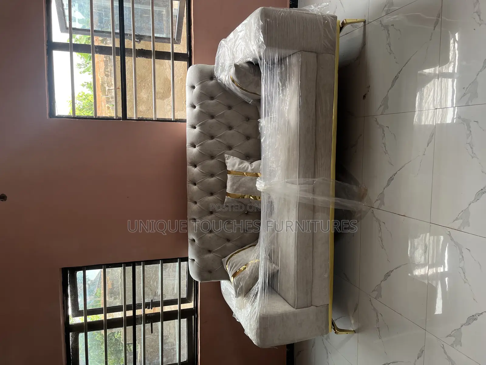 Executive Grey Living Room Sofa Set