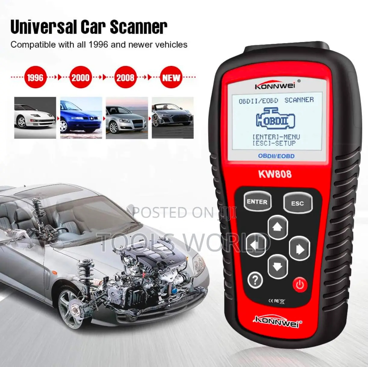 Obd2 Scanner Automotive Fault Diagnosis Instrument Detection Decoder