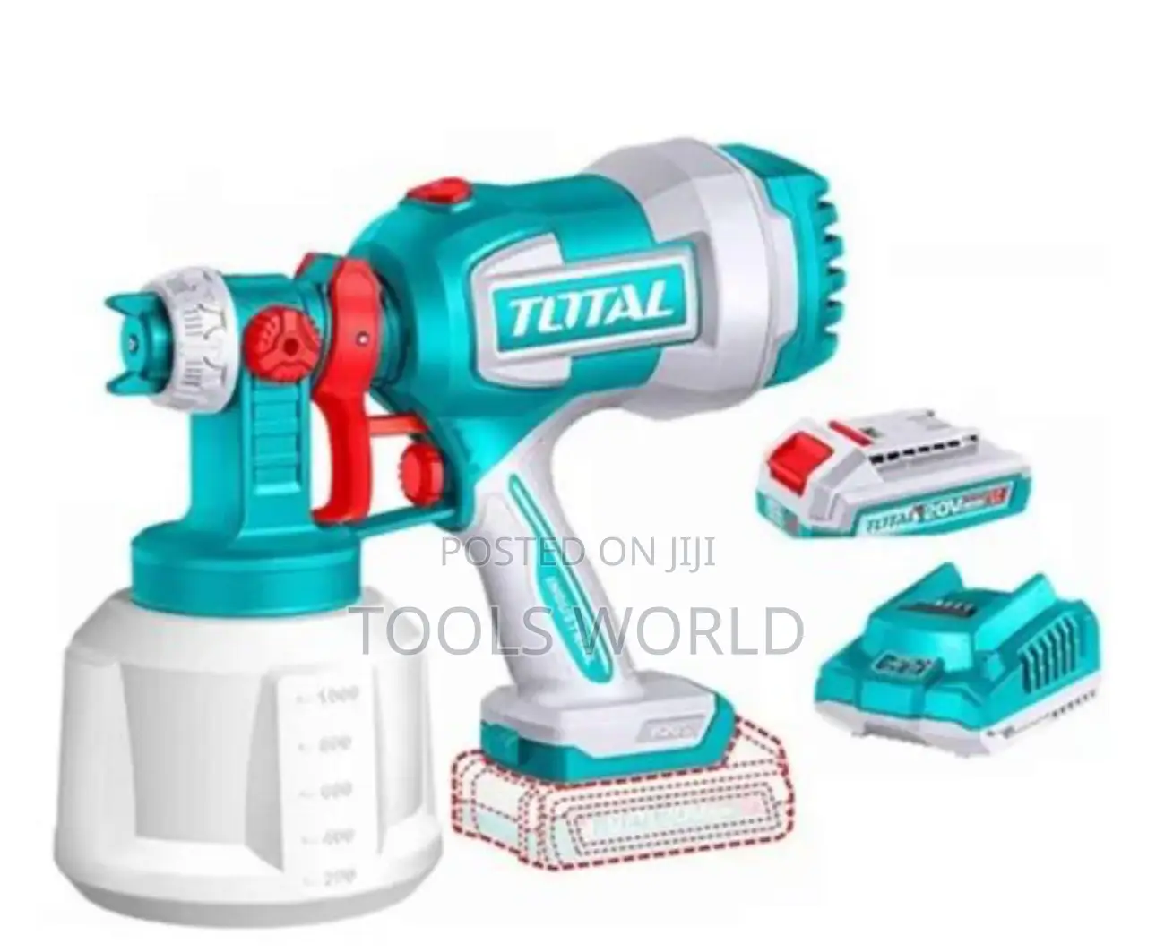 Total Cordless Spray Gun With Battery Charger 20v