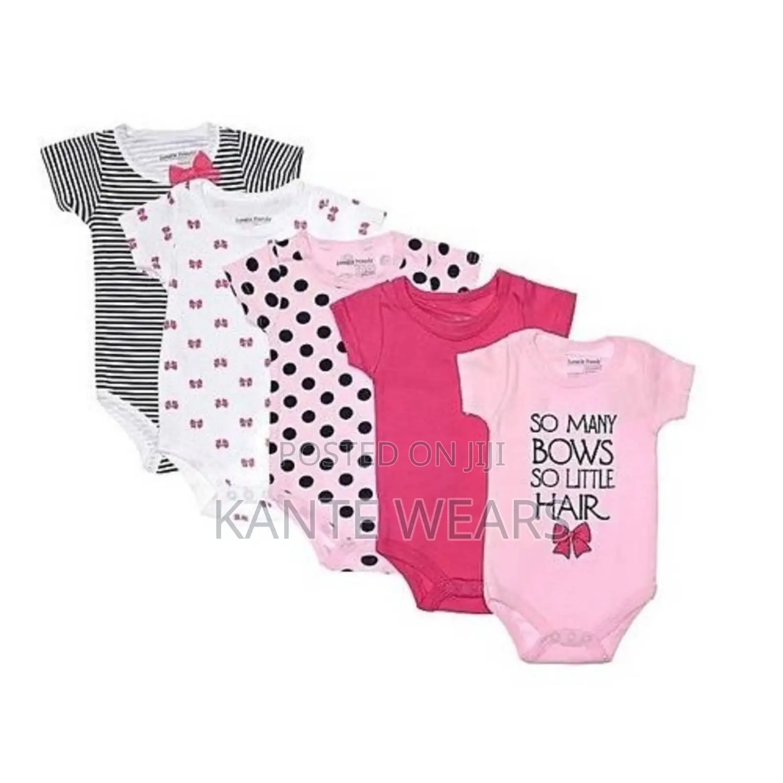 Luvable Friends Baby Bodysuits Set - 5 Piece