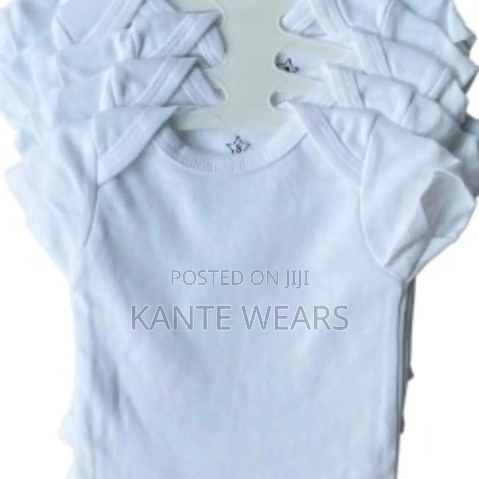 Unisex 5 in a Pack Design Baby Bodysuit - White