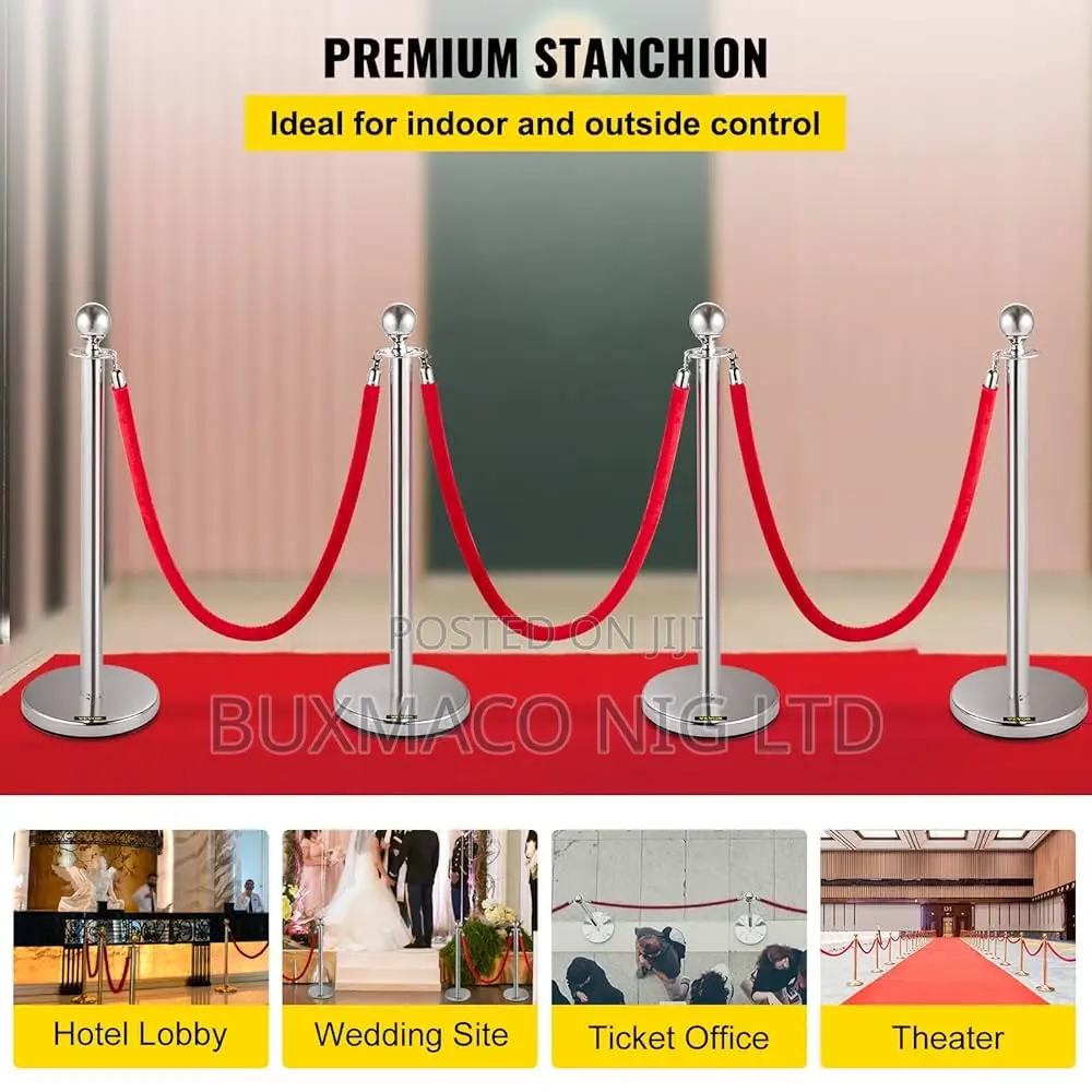 Barriers Crowd Control Poles ( Set)