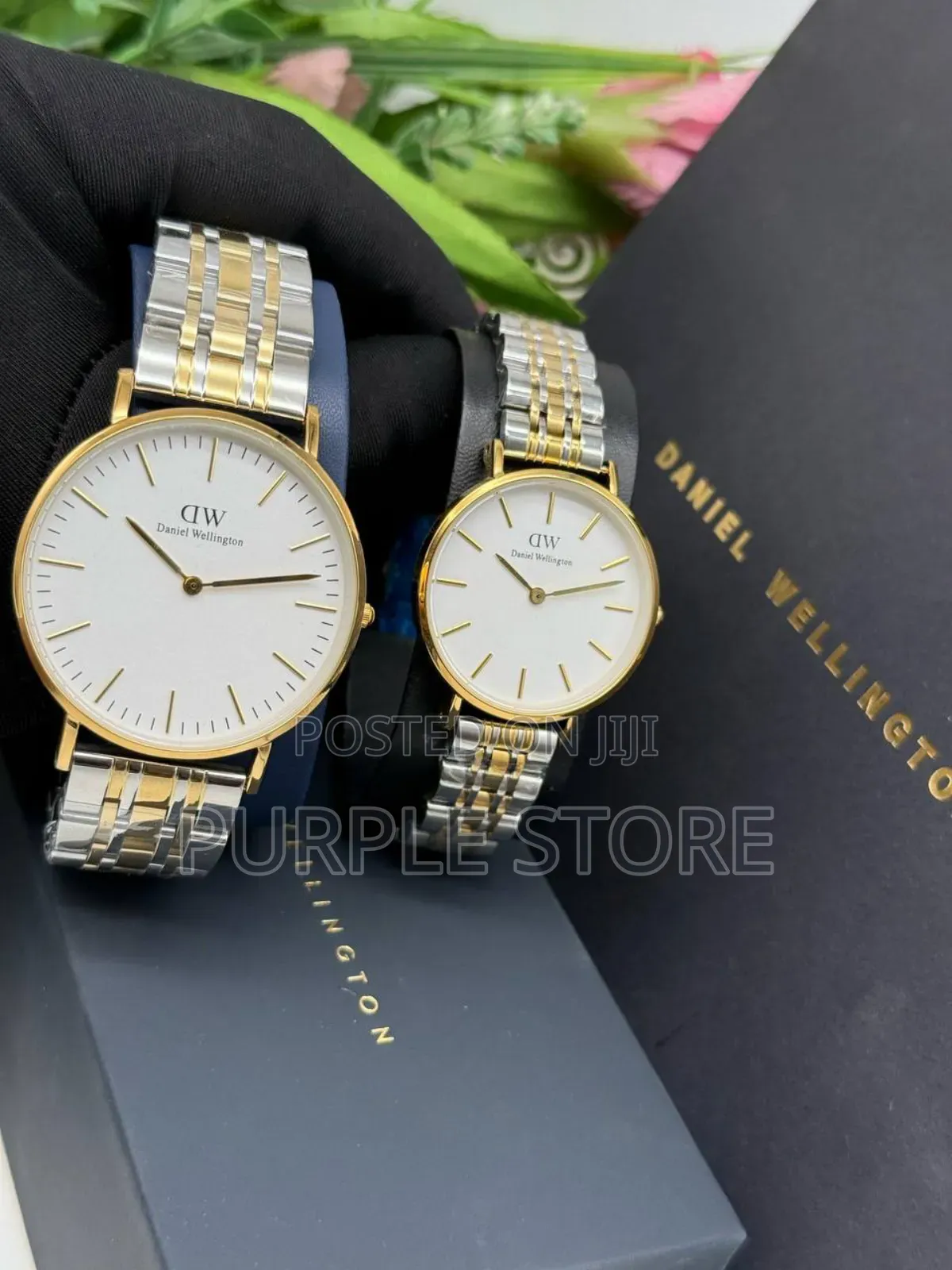 Daniel Wellington Couples Quality Non Tarnish Watches Set in Colours