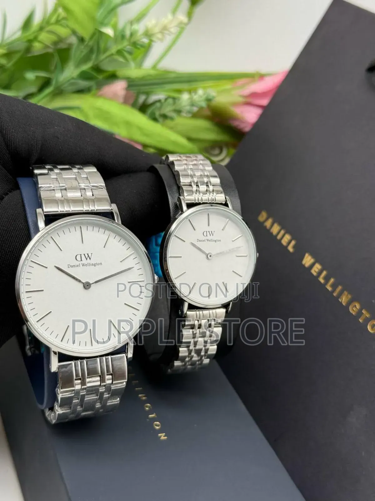 Daniel Wellington Couples Quality Non Tarnish Watches Set in Colours
