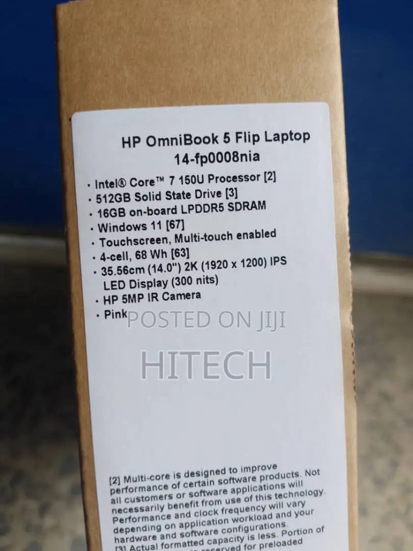 New Laptop HP OmniBook 5 Flip 16GB Intel SSD 512GB