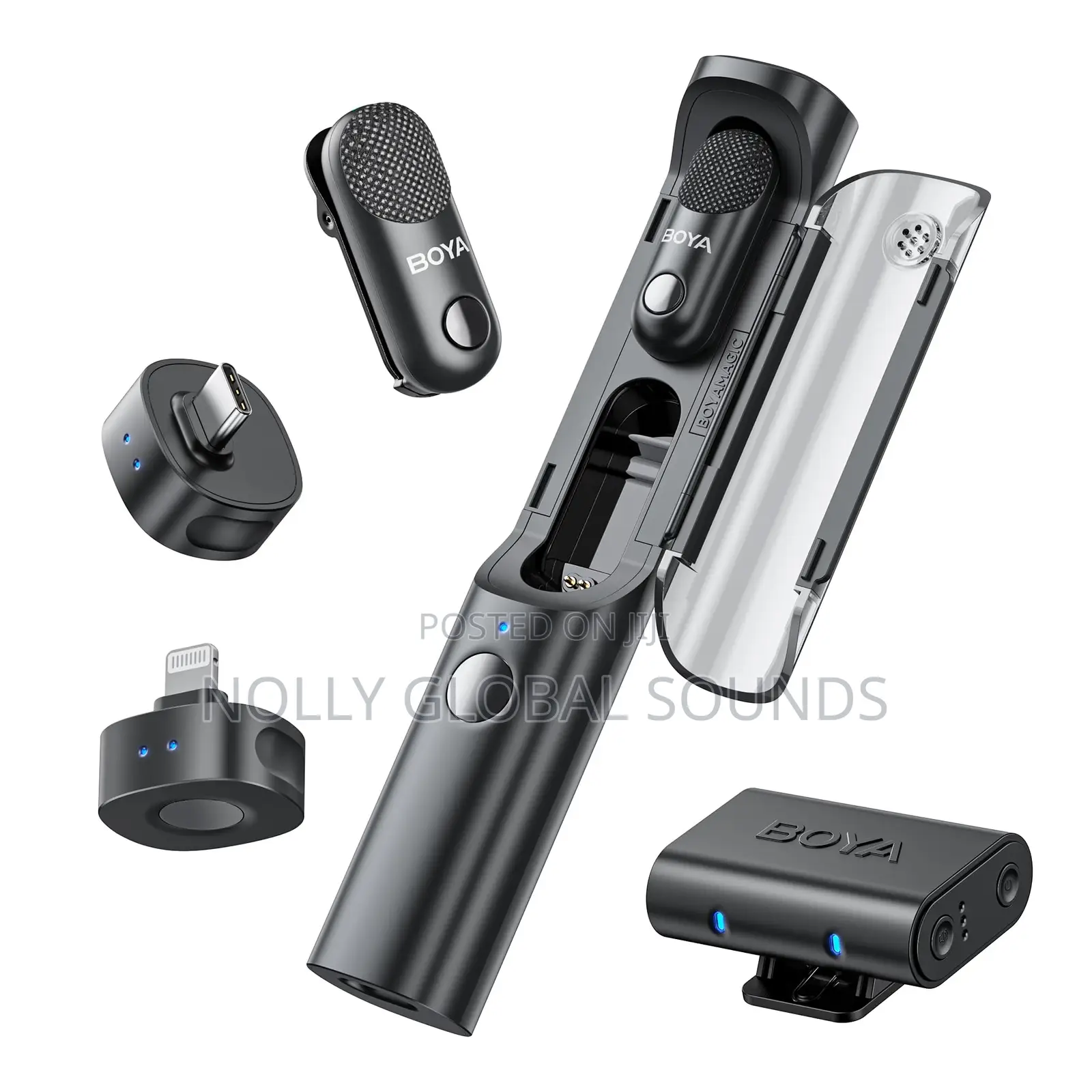 Boya Magic Wireless Mini Microphones for iPhone/Android/Pc/Camera,4in1