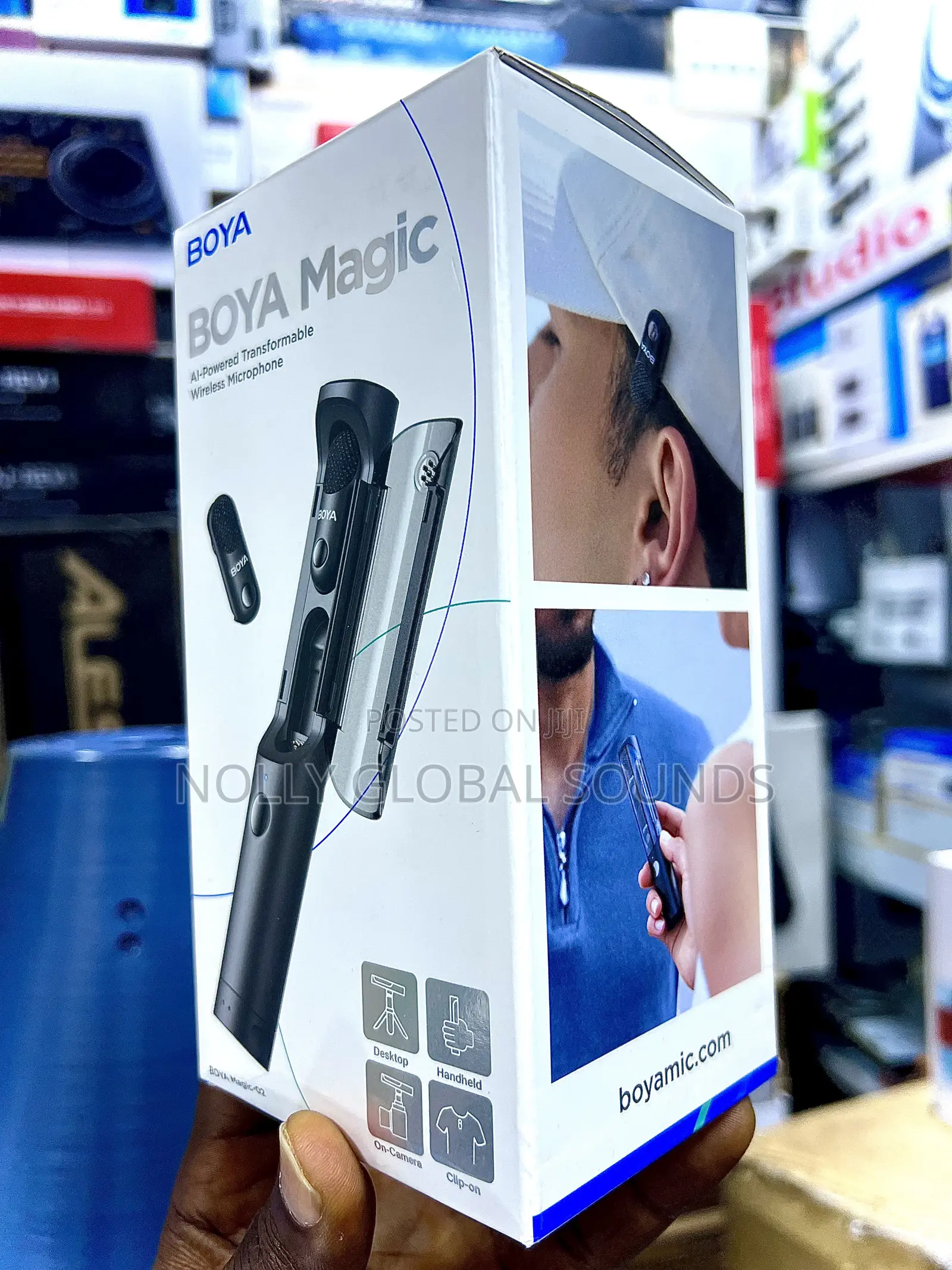 Boya Magic Wireless Mini Microphones for iPhone/Android/Pc/Camera,4in1