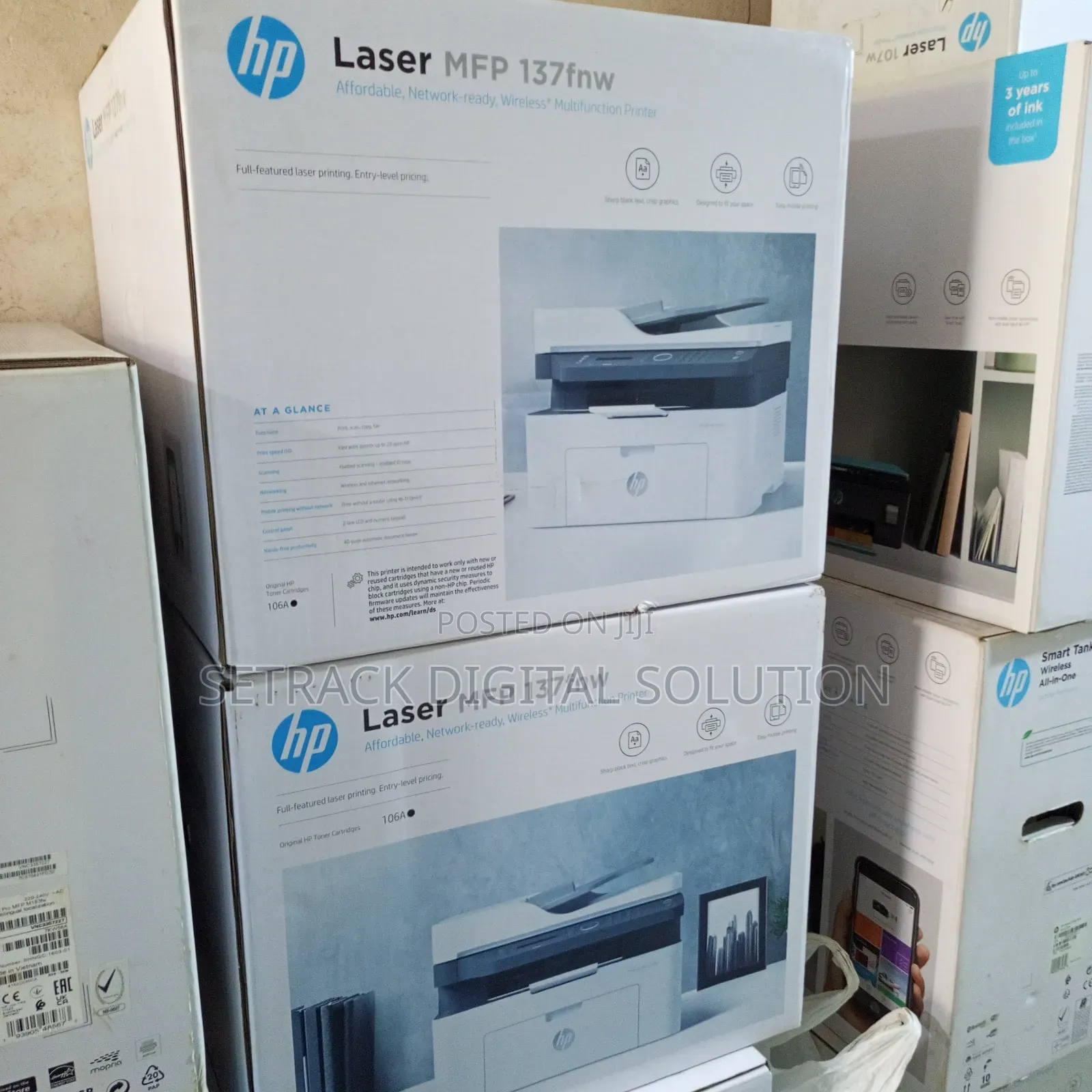 Hp Laserjet Mfp 137fnw Monochrome Multi- Function Printer