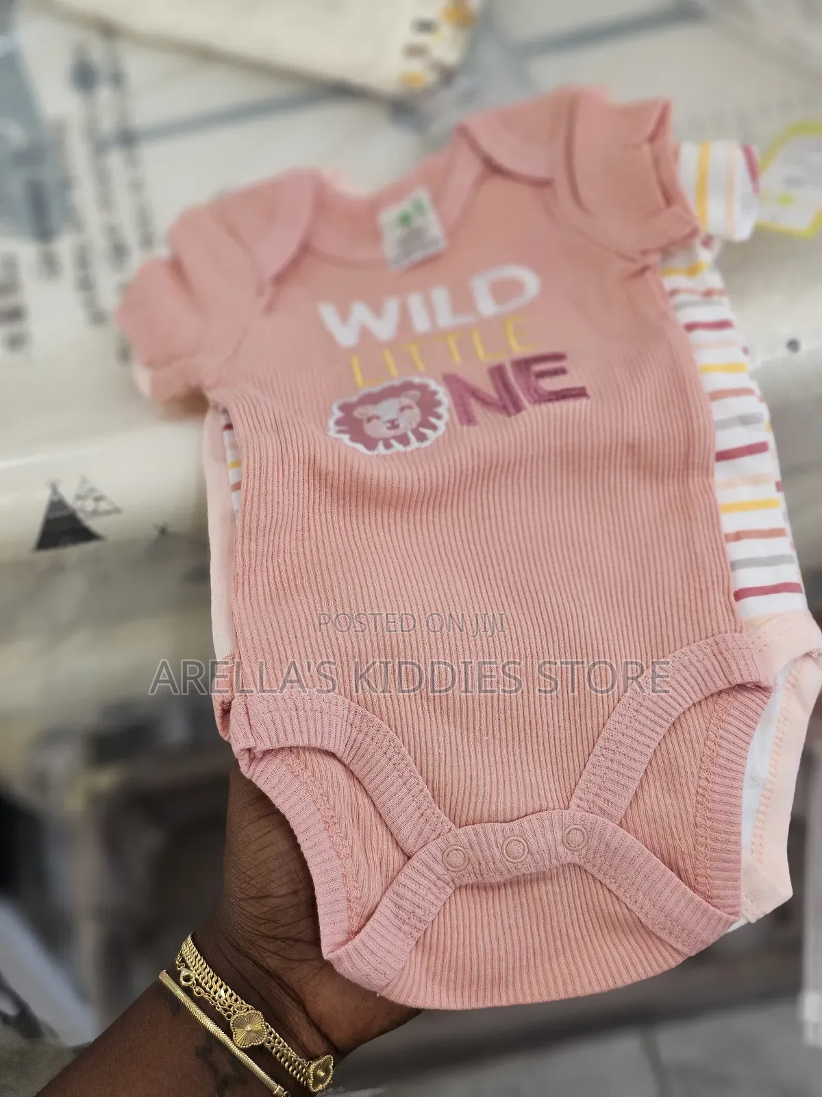 Bambimici Lion Print Babysuit 4-Piece Set