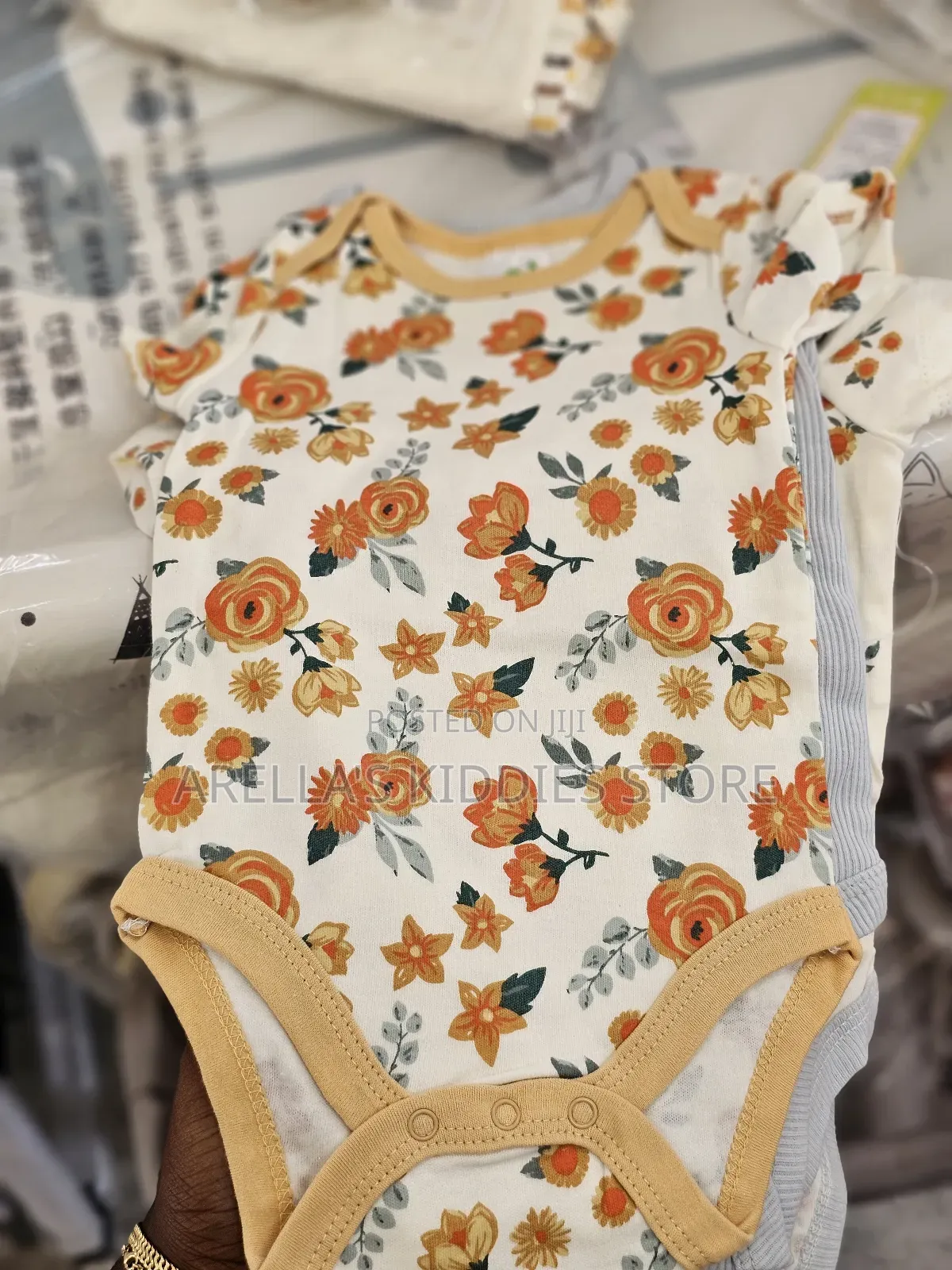 Bambimici Lion Print Babysuit 4-Piece Set