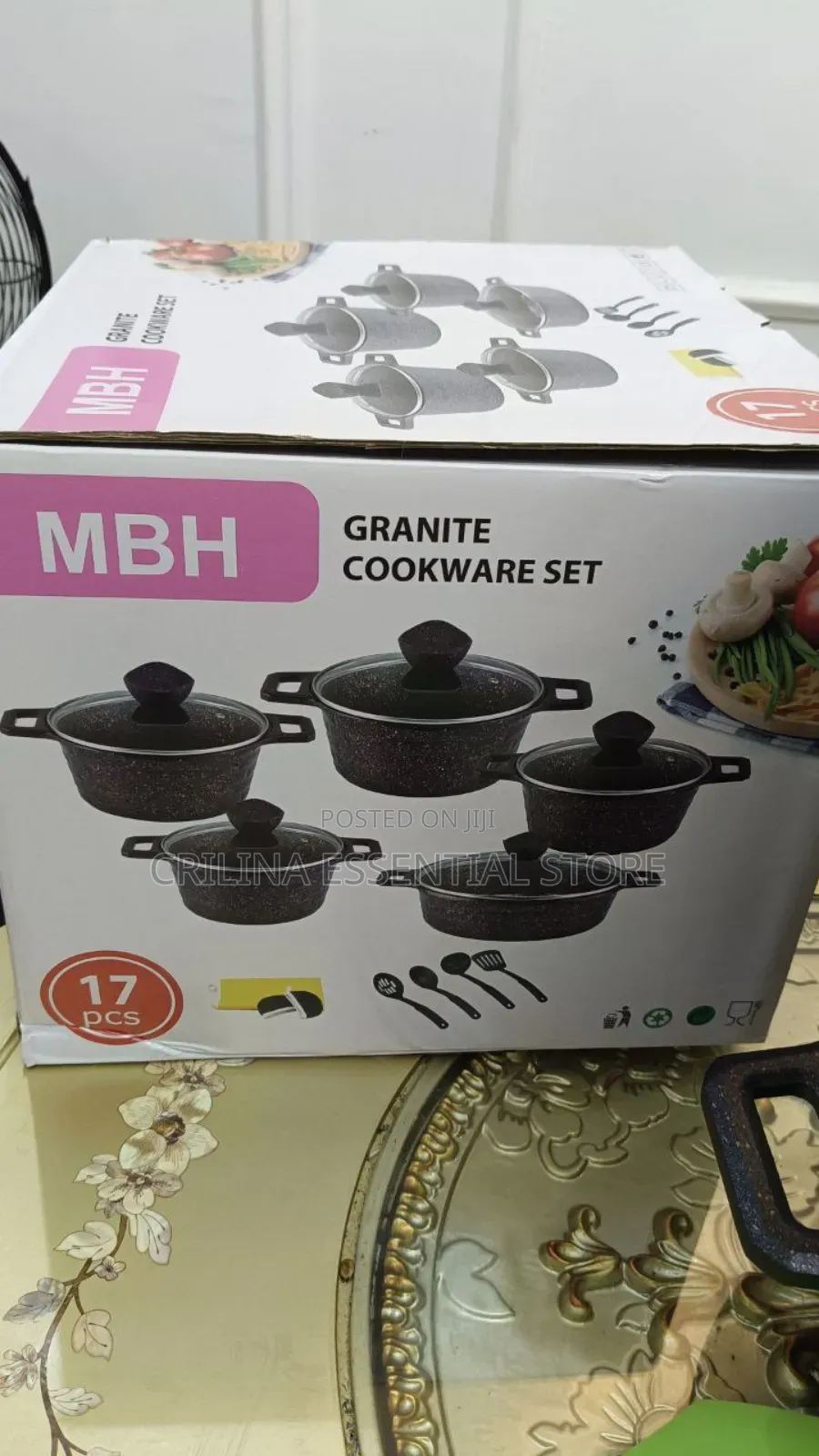 17 Pieces Granite Pot