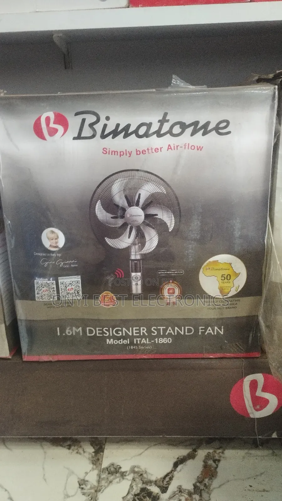 Binatone 18-inch Standing Fan (Ital-1860) + 2 Years Warranty