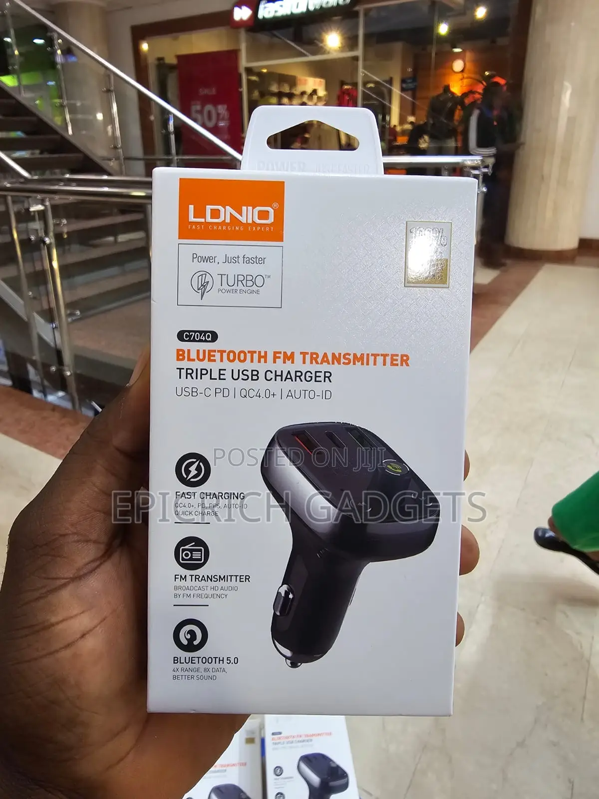 Ldnio Car Charge Bluetooth Fm Transmitter Mp3 Player