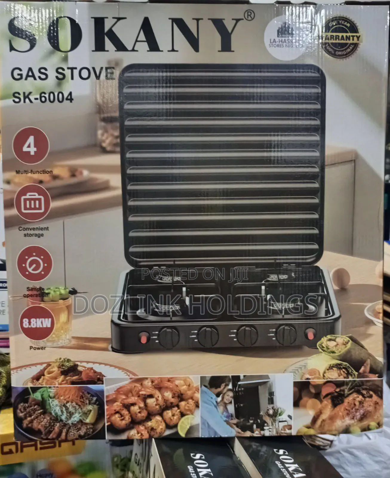 Sokany 4burner Automatic Table Gas