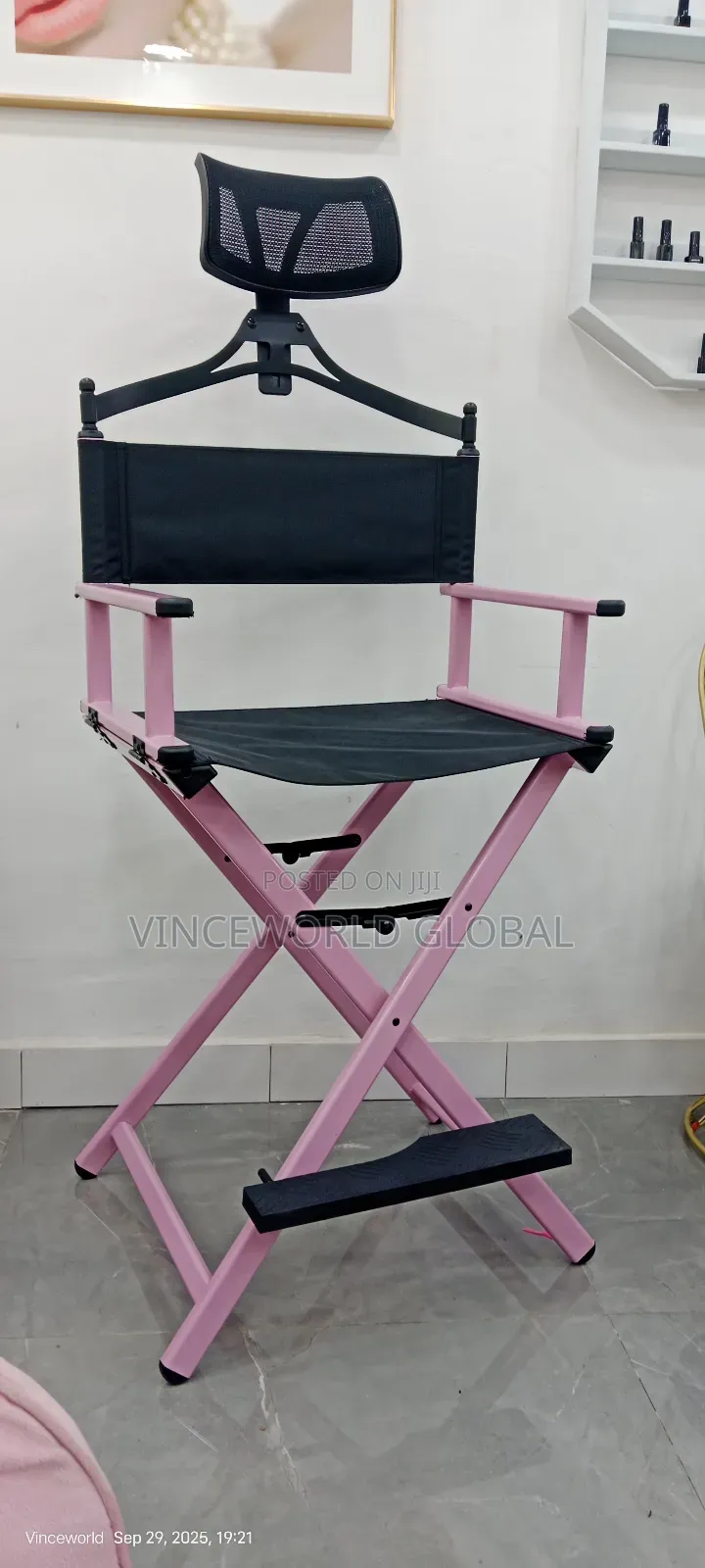 Pink Makeup Studio Chair