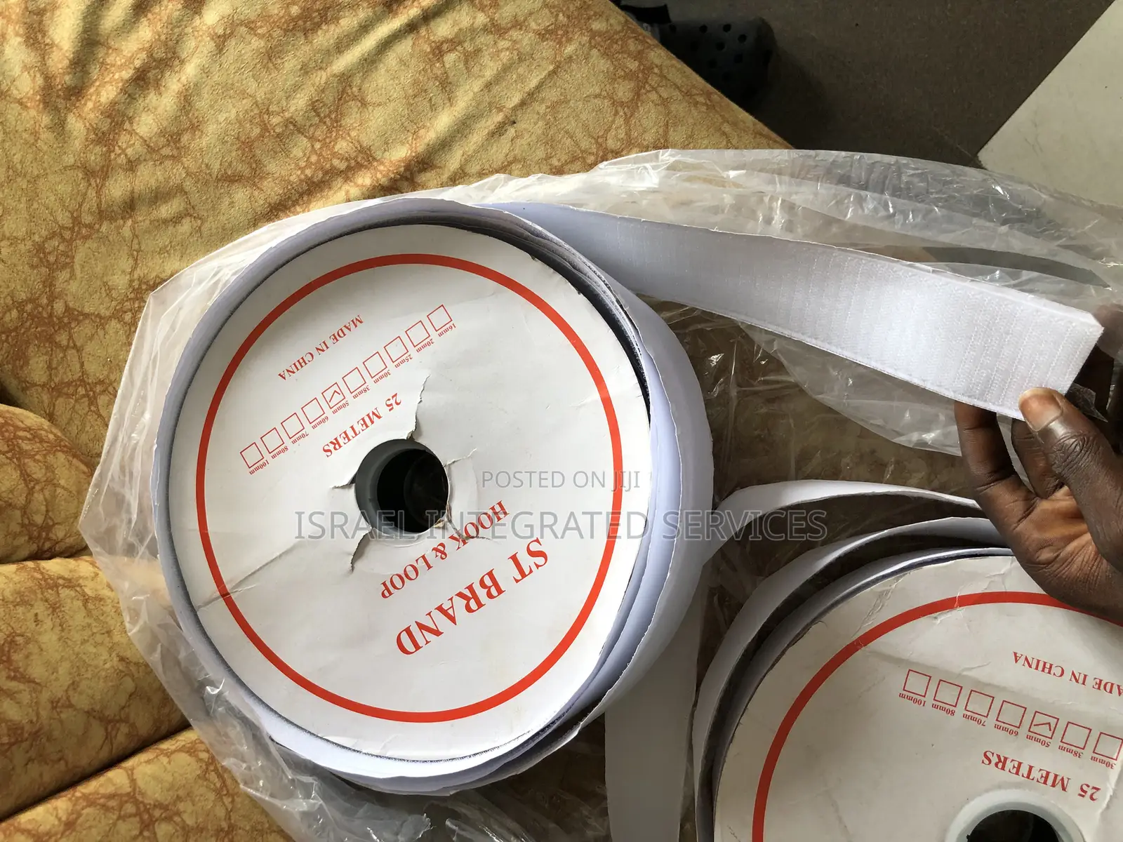 Hook and Loop 2” X 25 Meters White Color