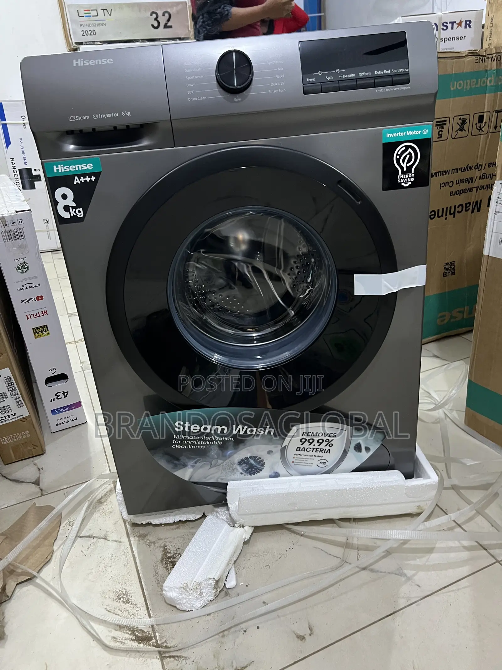 Hisense 8kg Inverter Washing Machine – Low Noise, High Efficiency