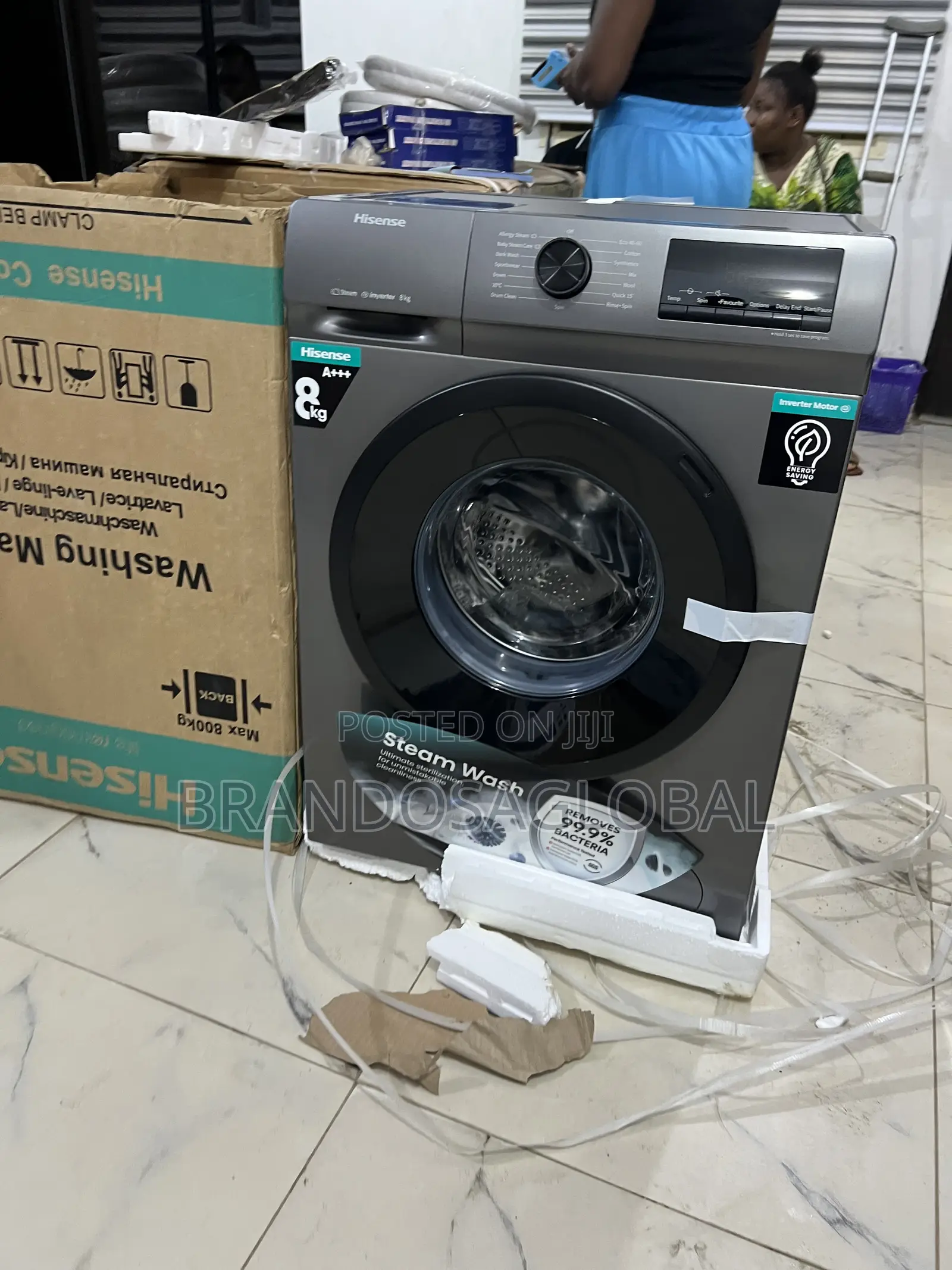 Hisense 8kg Automatic Washing Machine – Powerful Inverter System
