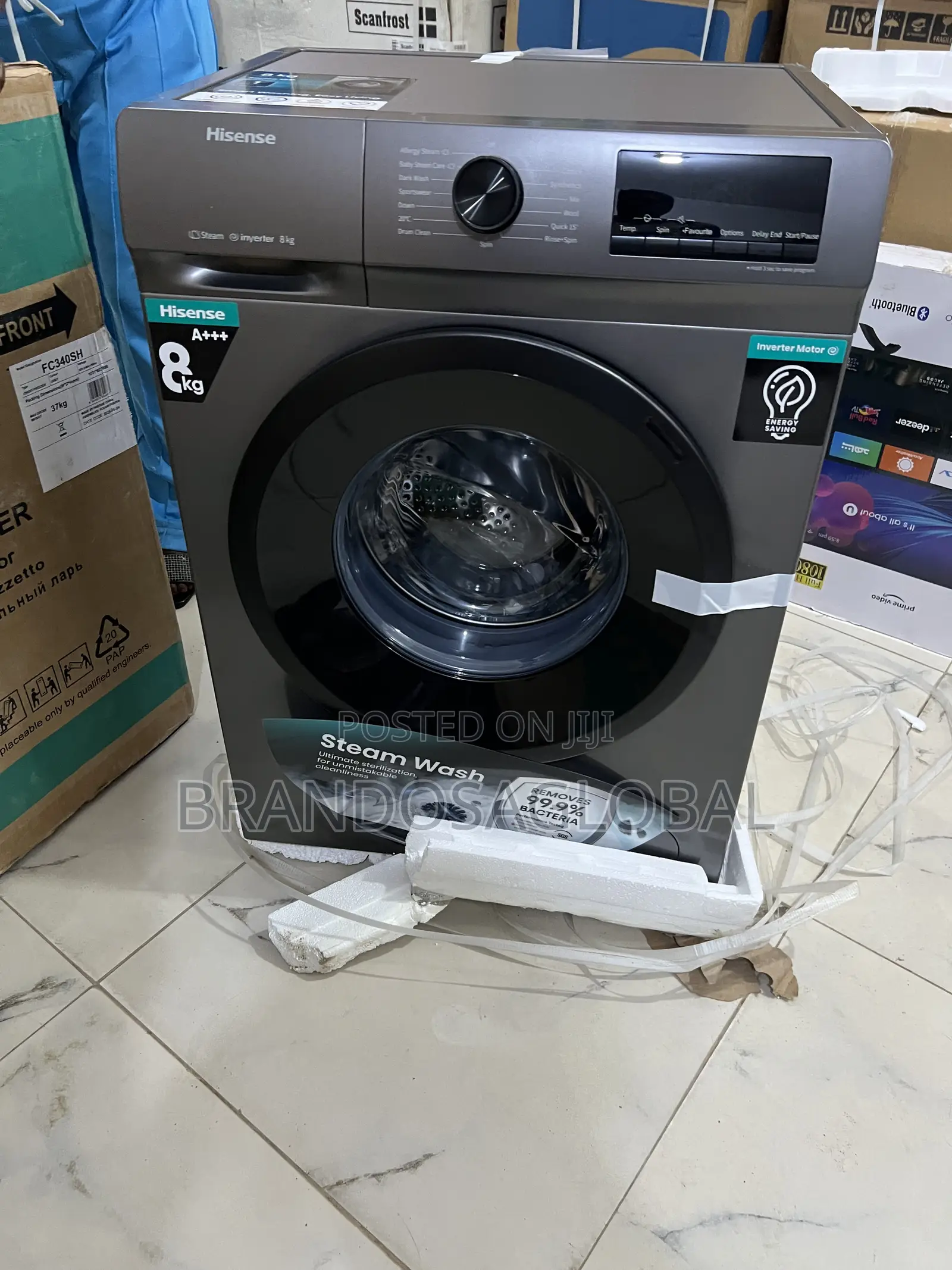 Hisense 8kg Front Load Washer – Modern Touch Control Design