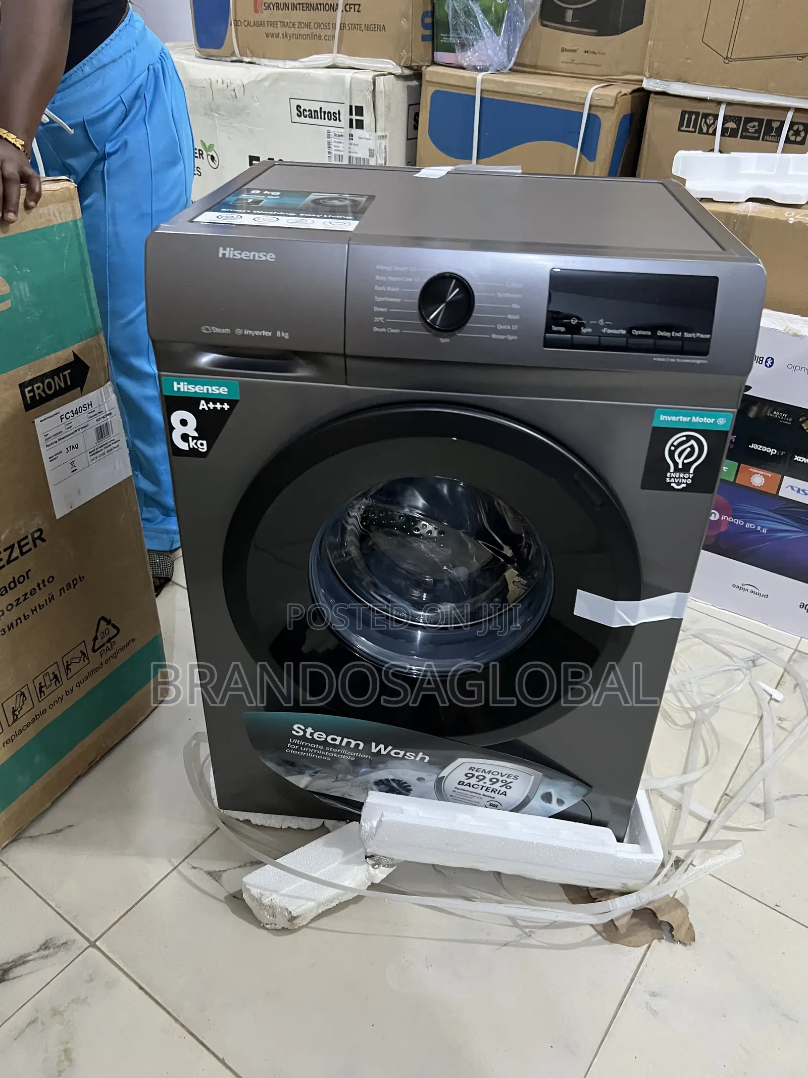Hisense Inverter Washing Machine – Energy Efficient 8kg Front Loader