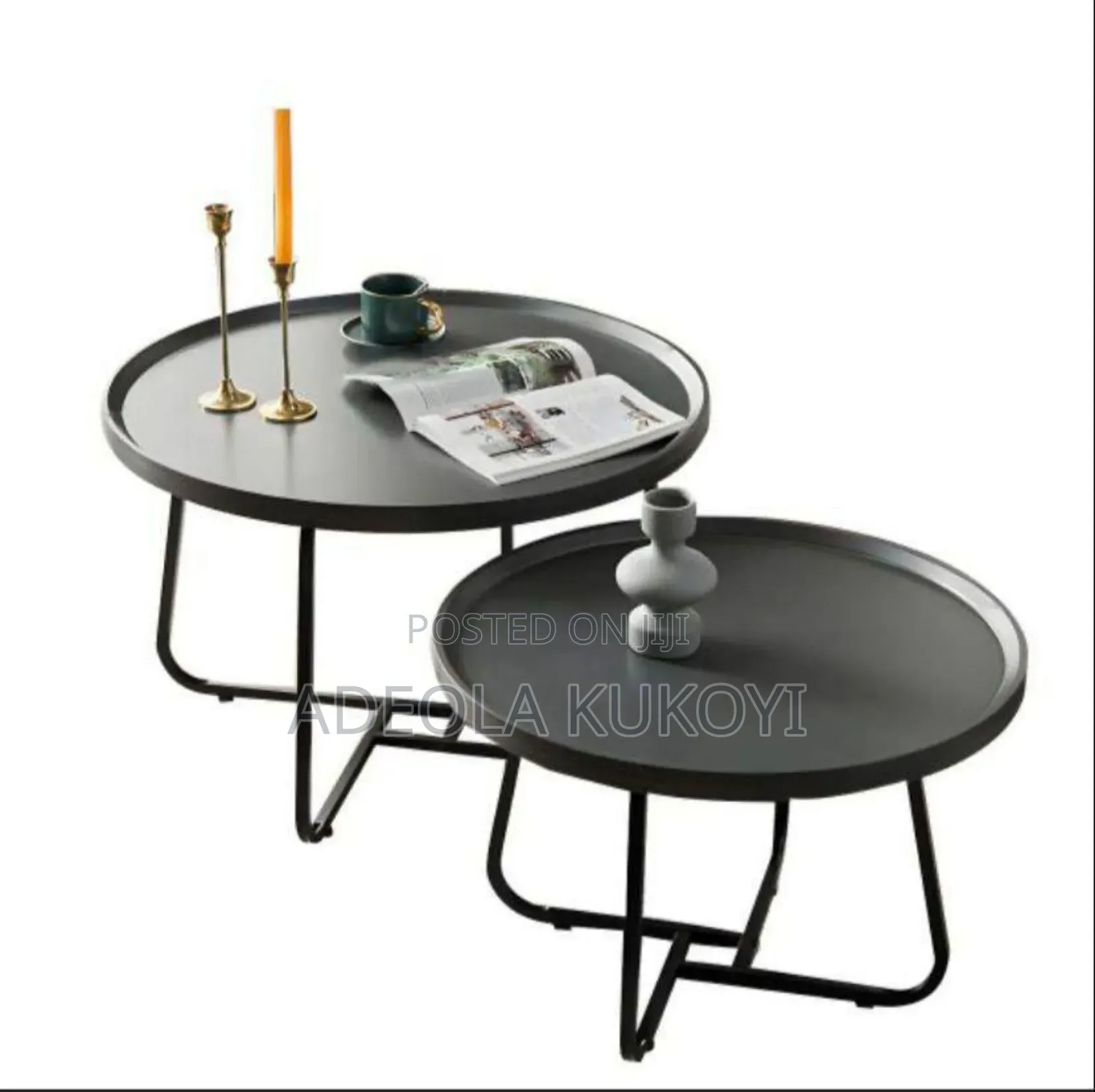 2pcs Center Table (Black)