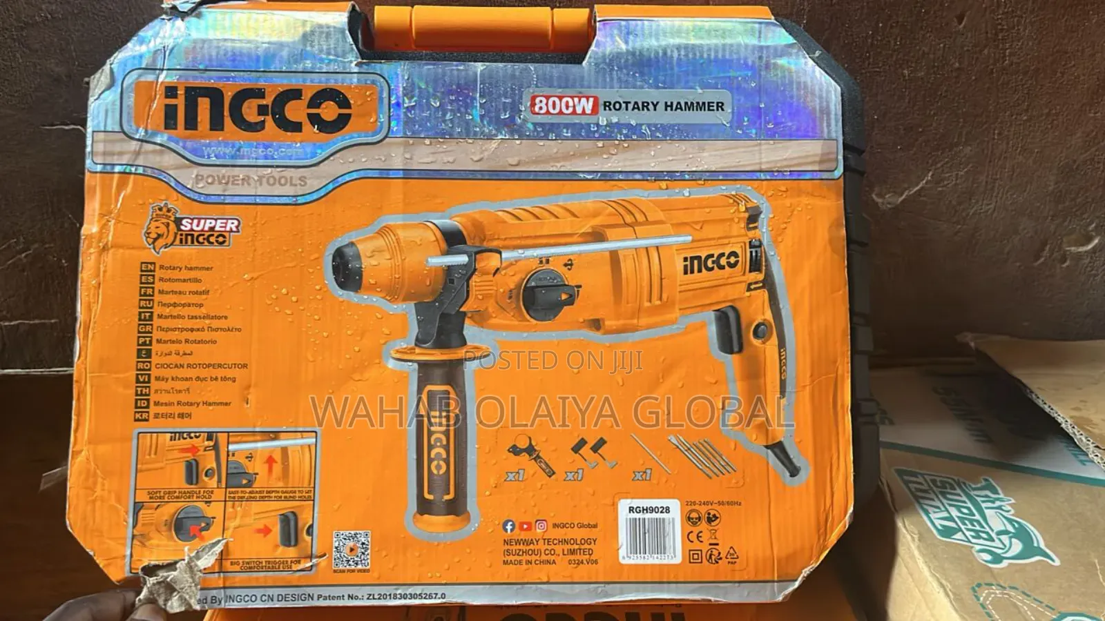 Ingco Rotary Hammer 800w – Powerful Heavy-Duty Drilling Machine