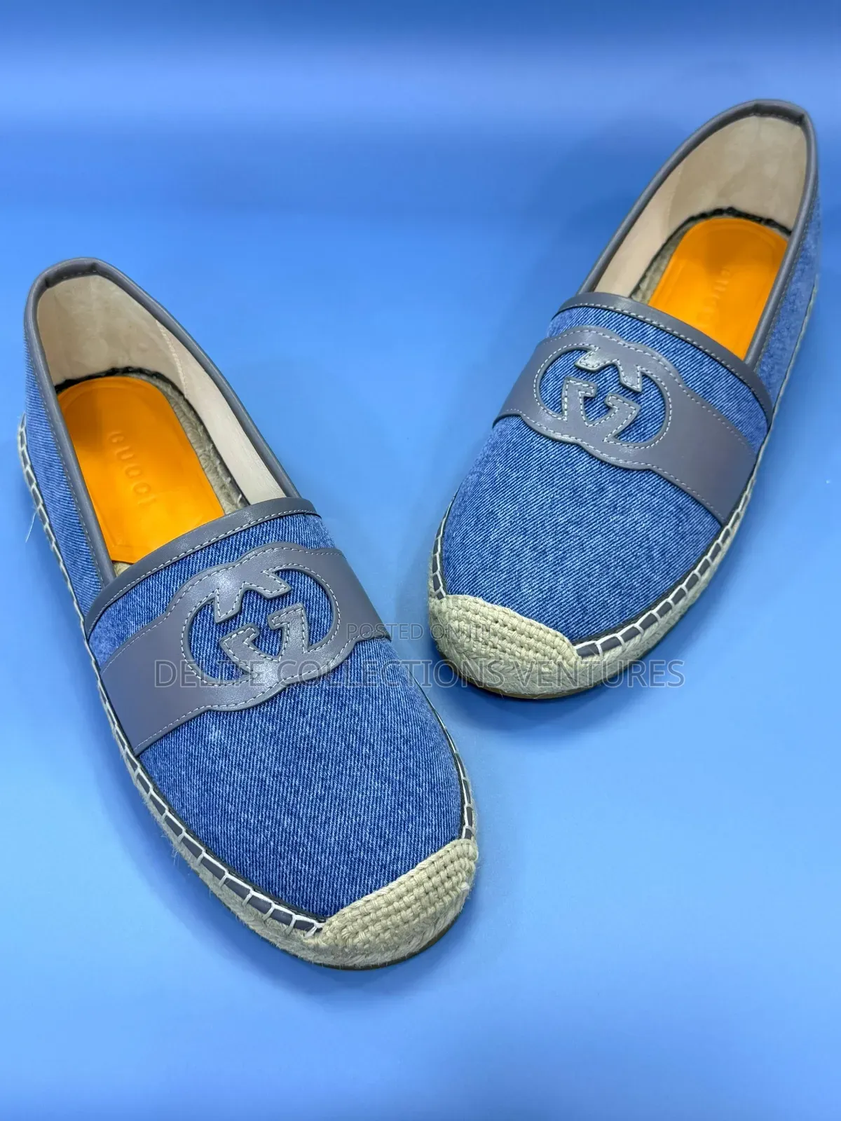 Original Gucci Denim Espadrilles