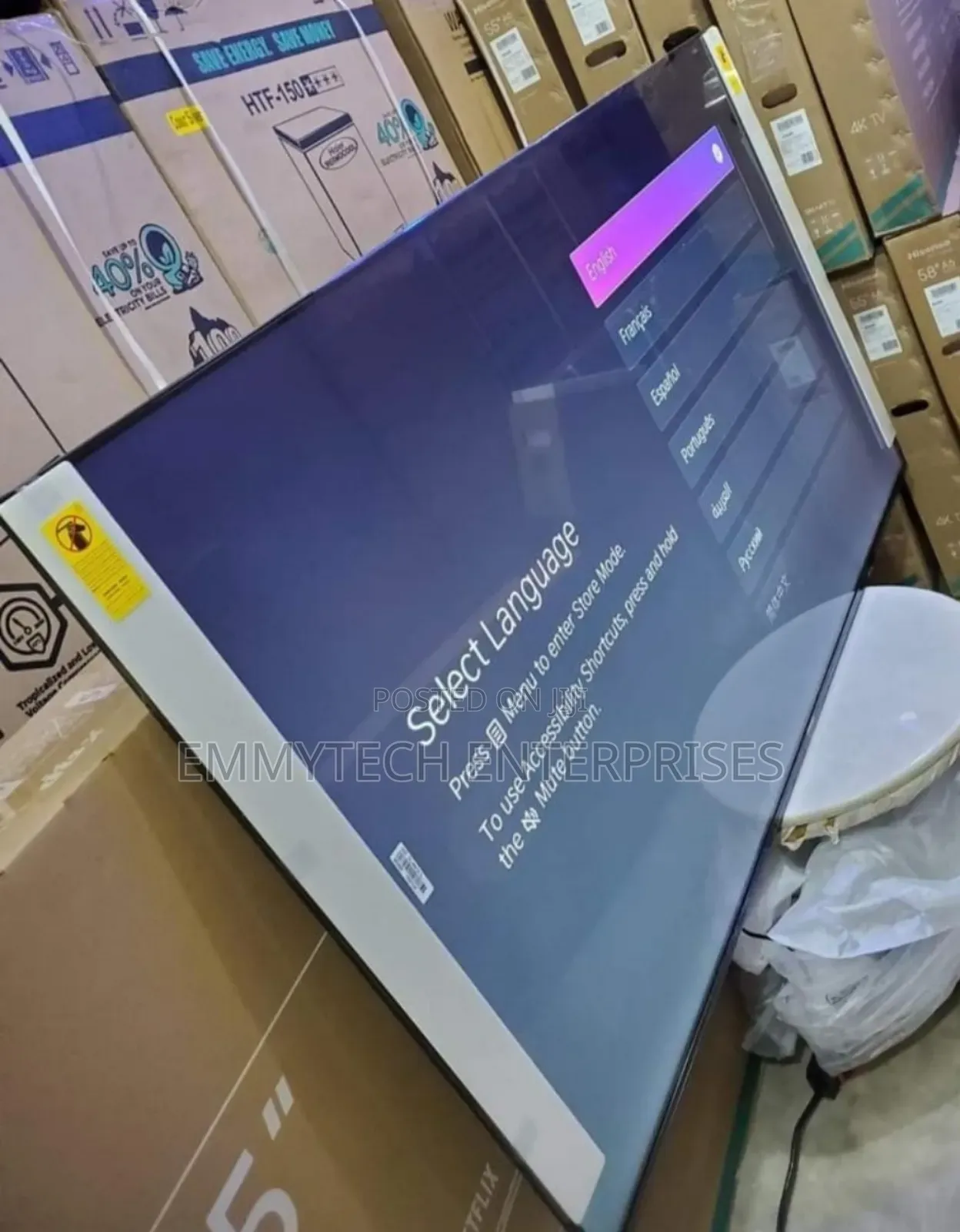 A Brand New Hisense 65inche Uhd Smart Television