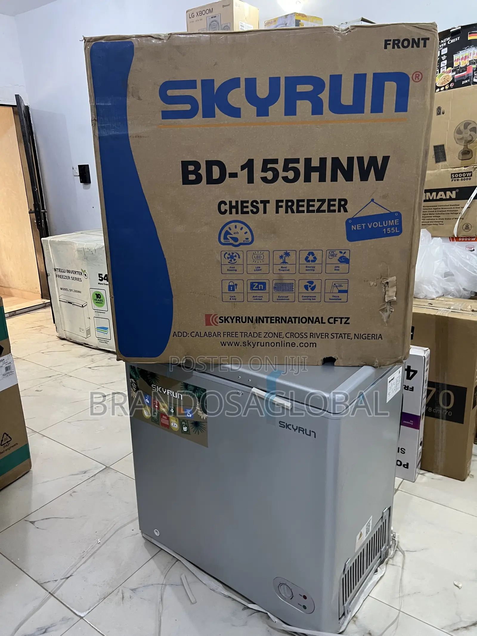 Skyrun 155l Freezer – Compact Freezer With Strong Cooling