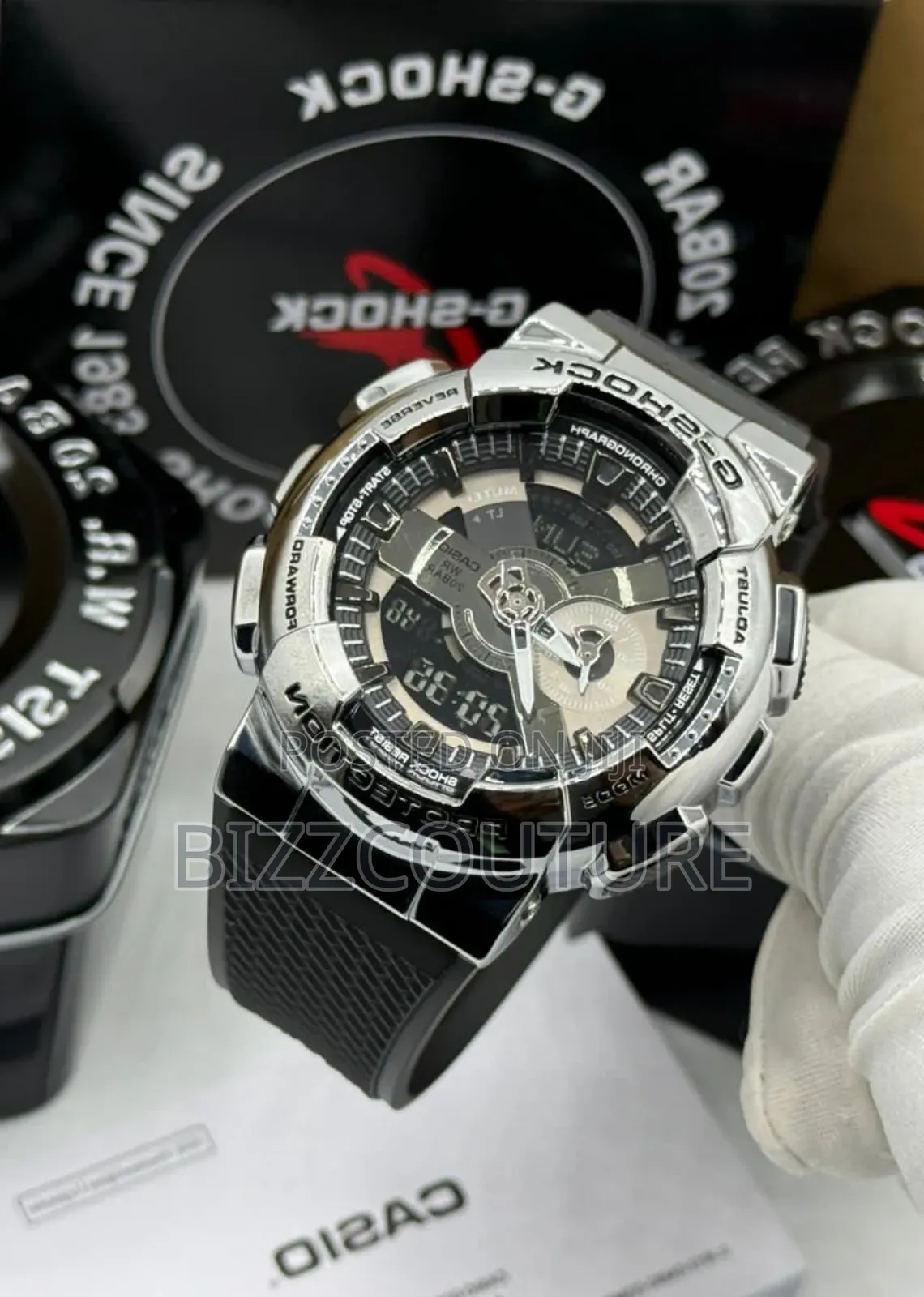 Original G-Shock Rubber Strap Chronograph Quartz Watch