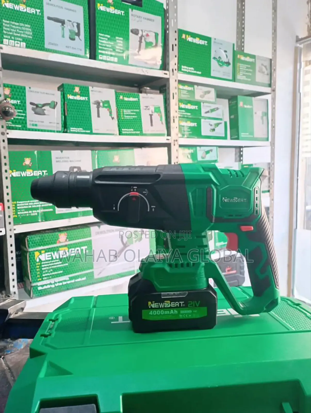 Cordless Rotary Hammer – 4ah Battery (2pcs) | Powerful Portable