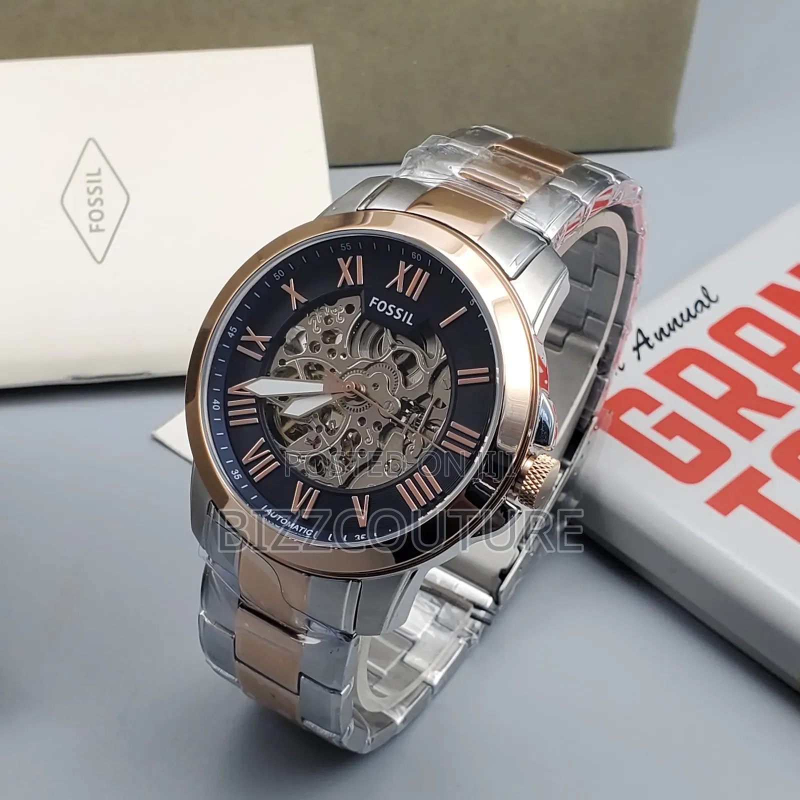 Original Fossil Two-Tone Stainless Steel Mechanical Watch
