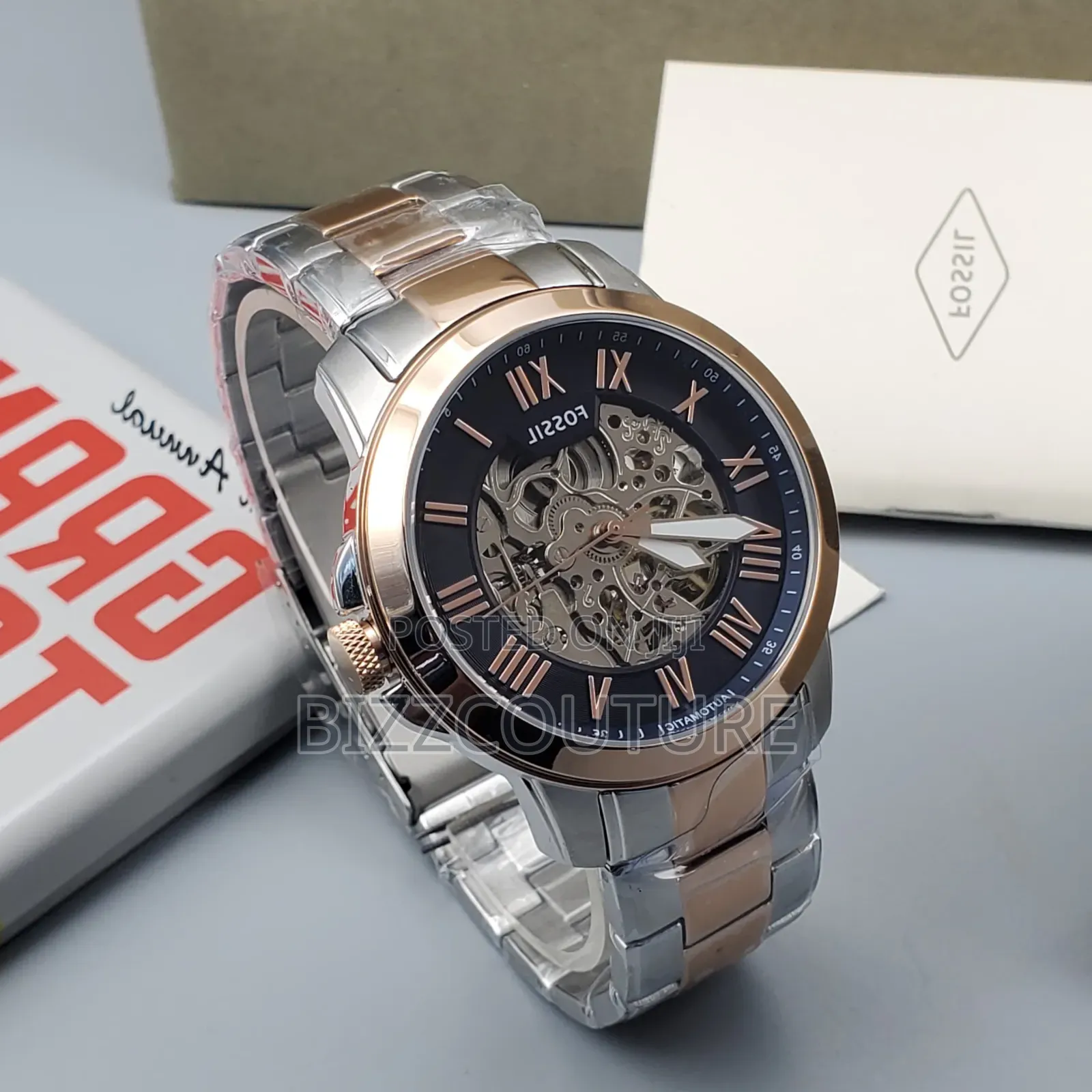 Original Fossil Two-Tone Stainless Steel Mechanical Watch