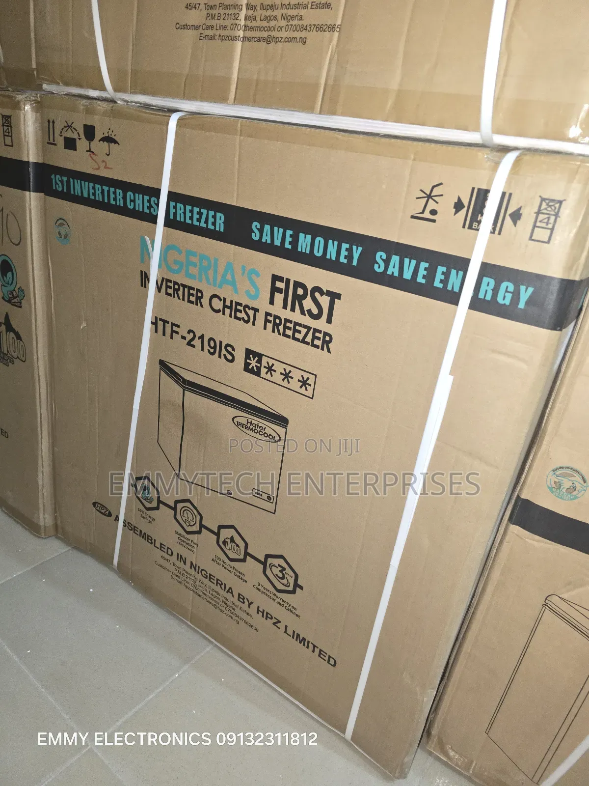 A Brand New Hair Thermocool Chest Freezer Single Door HTF-219is(219l)