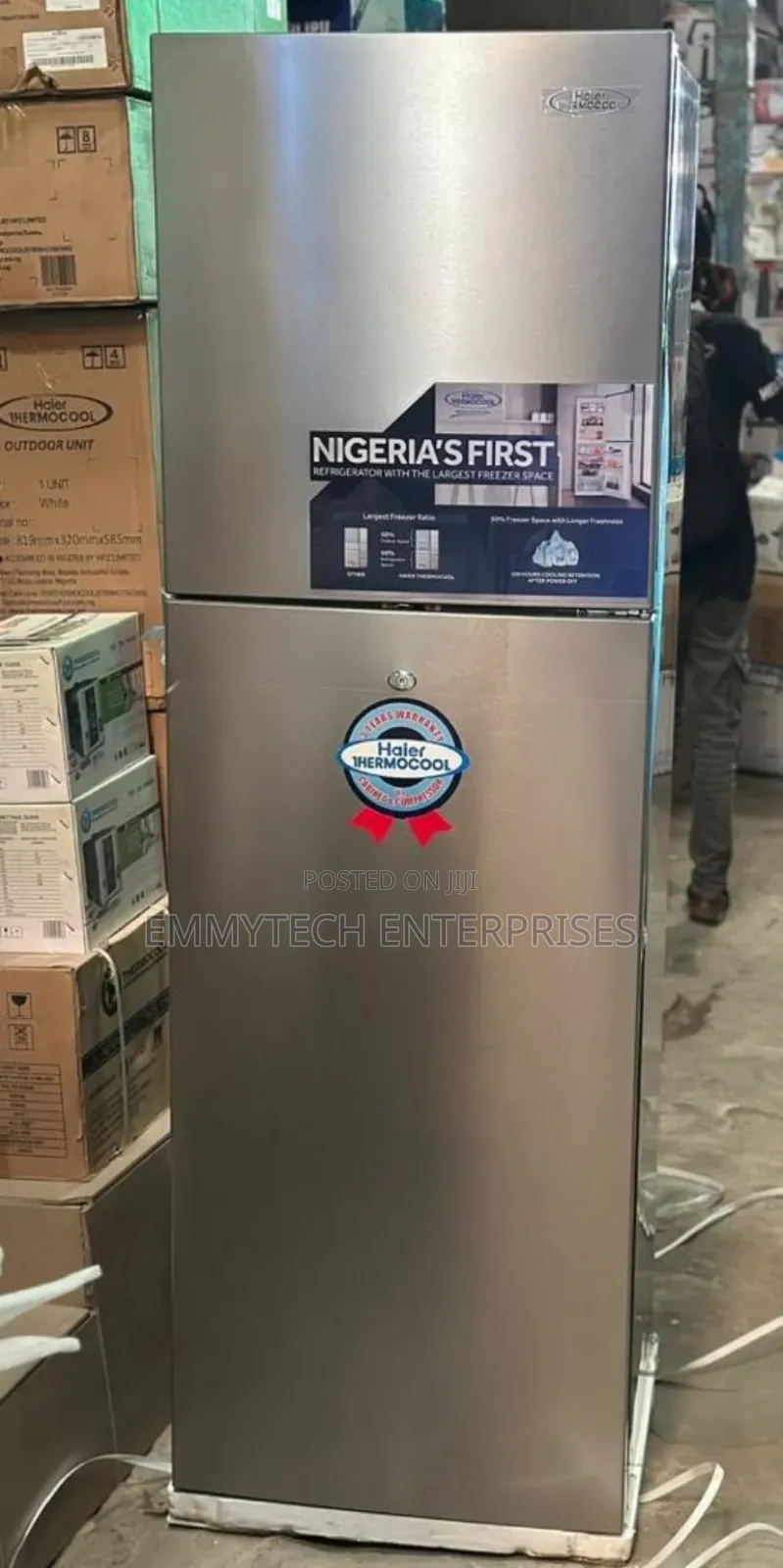 Hair Thermocool Refrigerator Double Door HRF-355blux(355l)