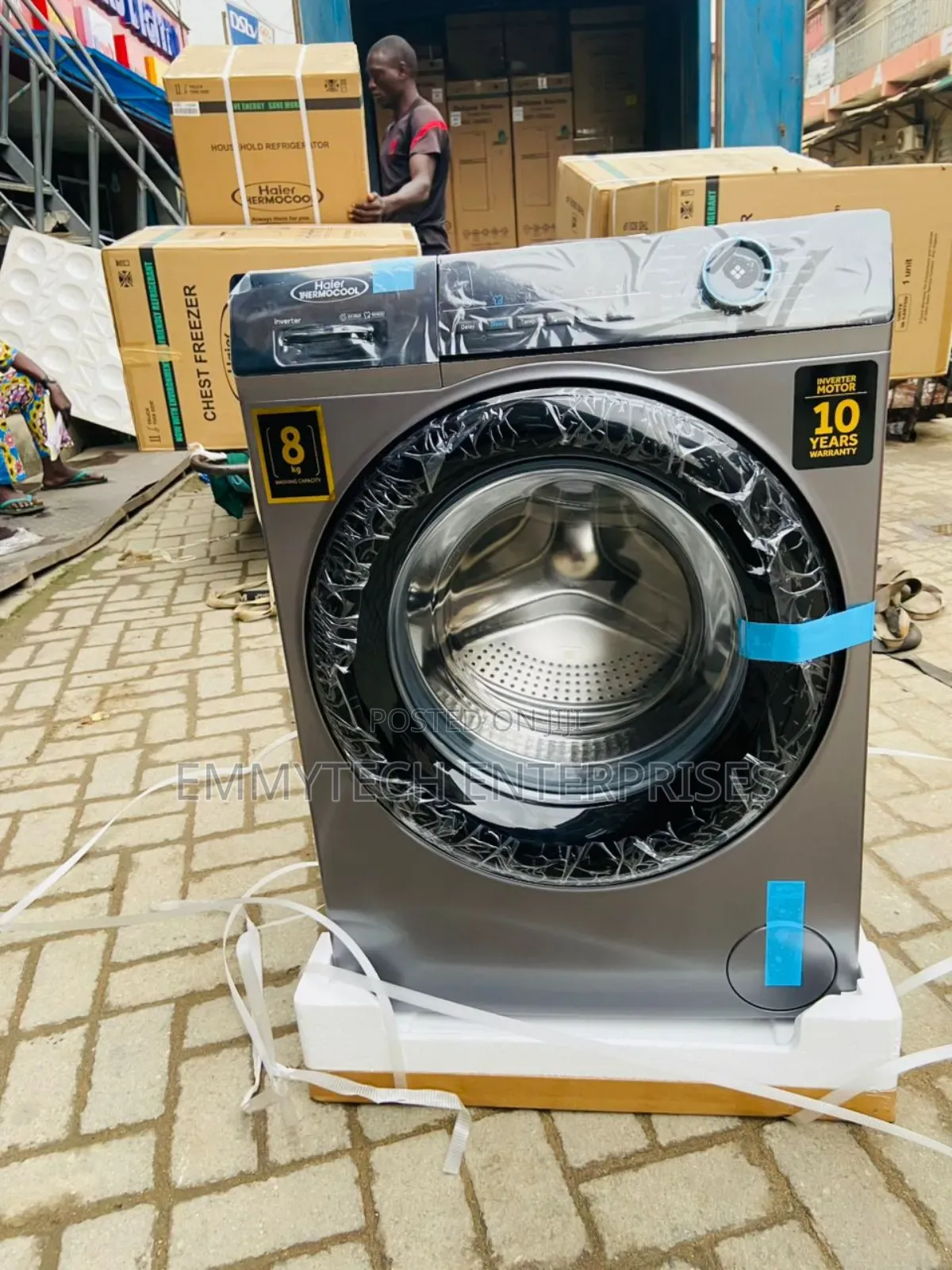 Hair Thermocool Washing Machine Inverter 8kg Wash and Spin