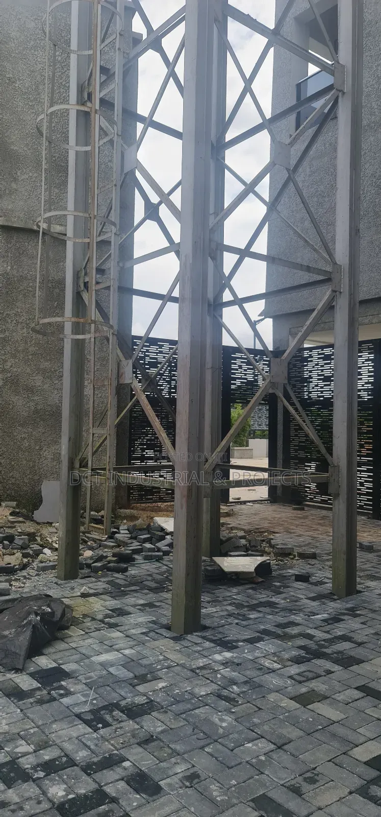 Water Tank Stanchion / Steel Tank Scaffold Constructions