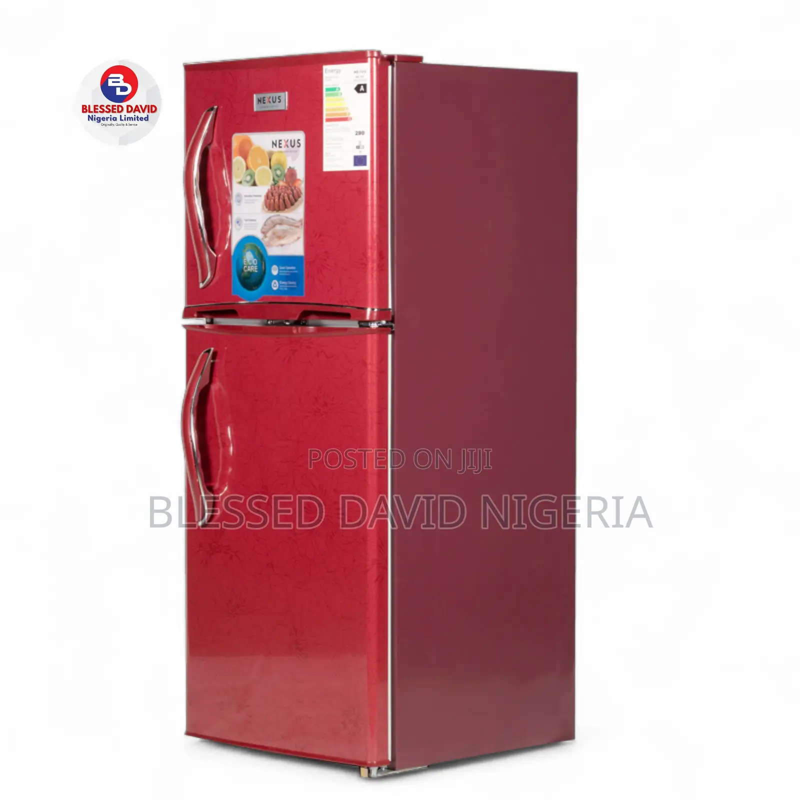 Nexus 145l Red Double Door Refrigerator Nx-175