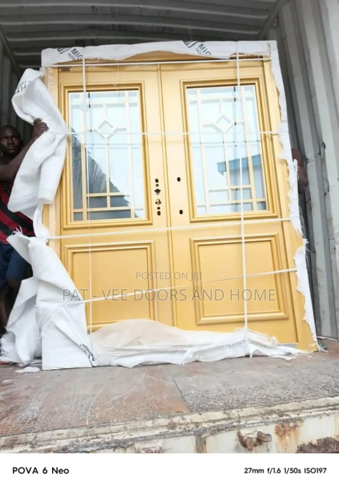 5ft by 7 Foreign Glass Door