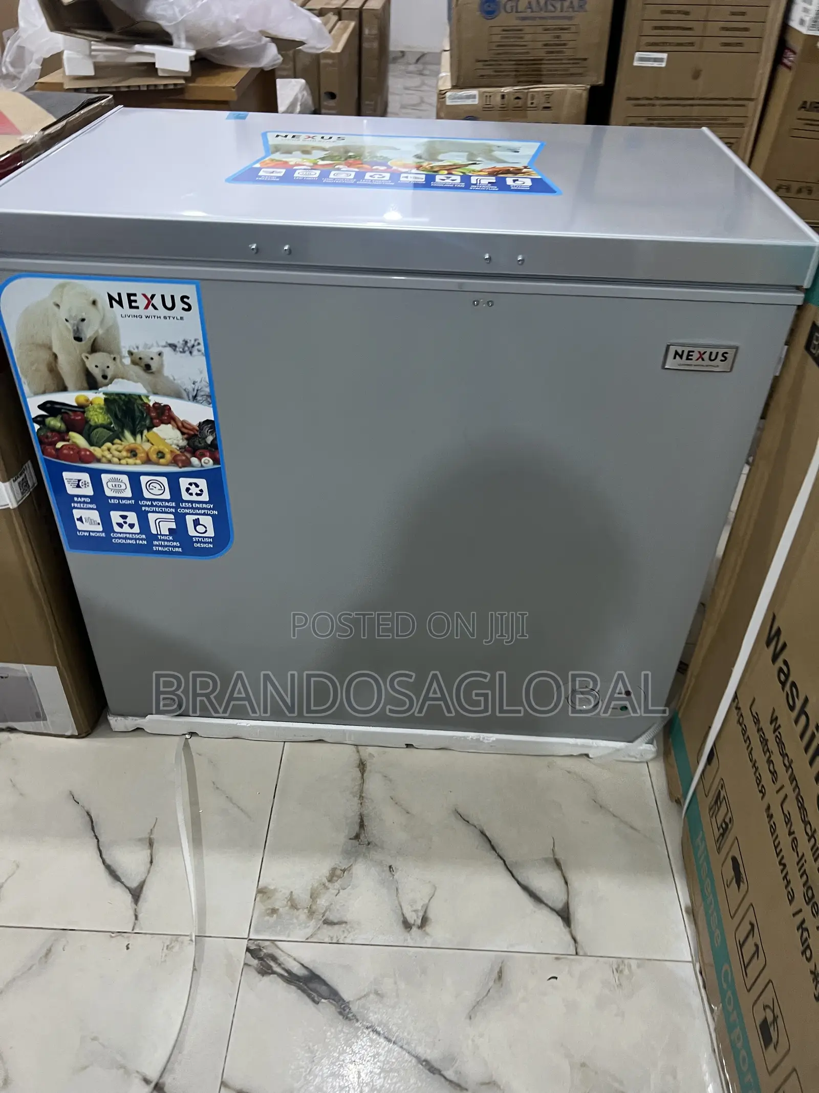 Nexus 210l Chest Freezer Nx-265g –Anti-Rust Body + Powerful Compressor